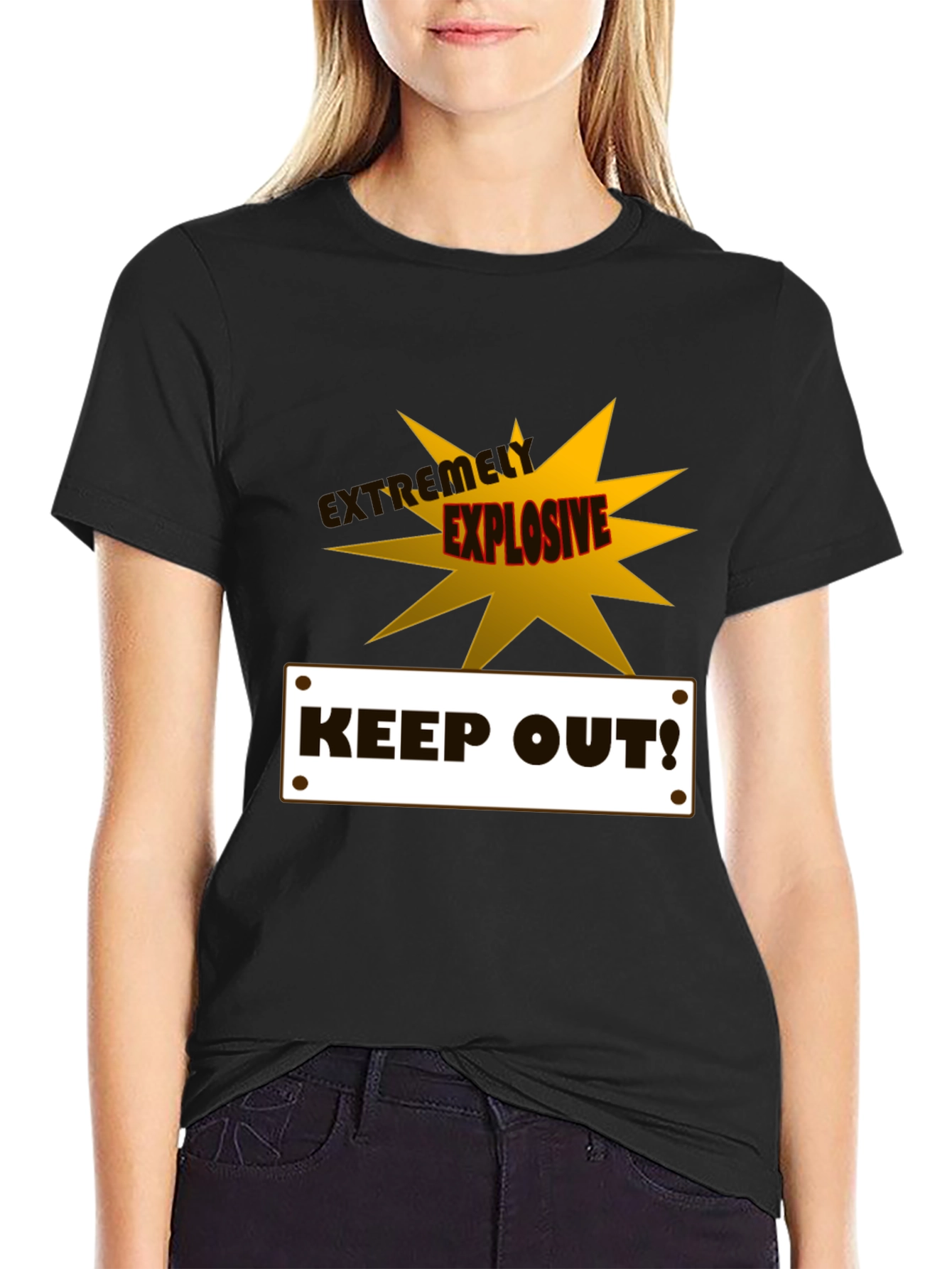 Extremely Explosive Keep Out! Graphic T-Shirt