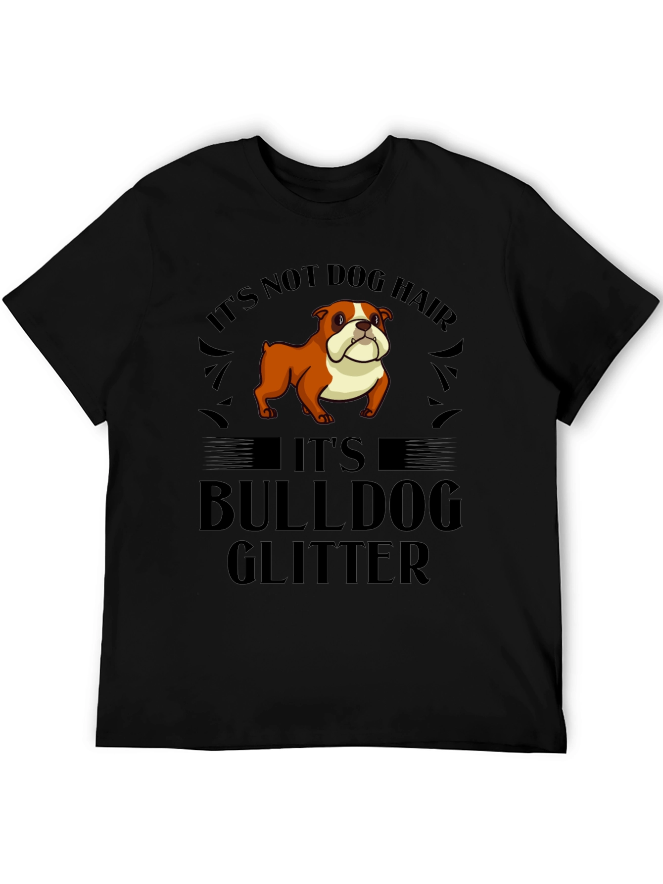 Bulldog Glitter T-Shirt - Funny Dog Lover Tee