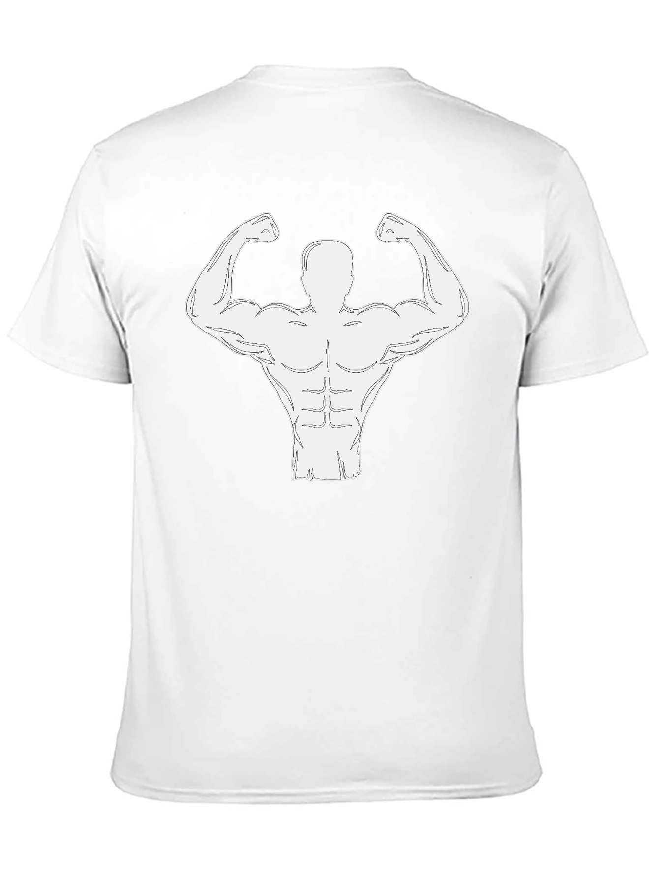 Muscle Man Tee - Bodybuilder Graphic T-Shirt