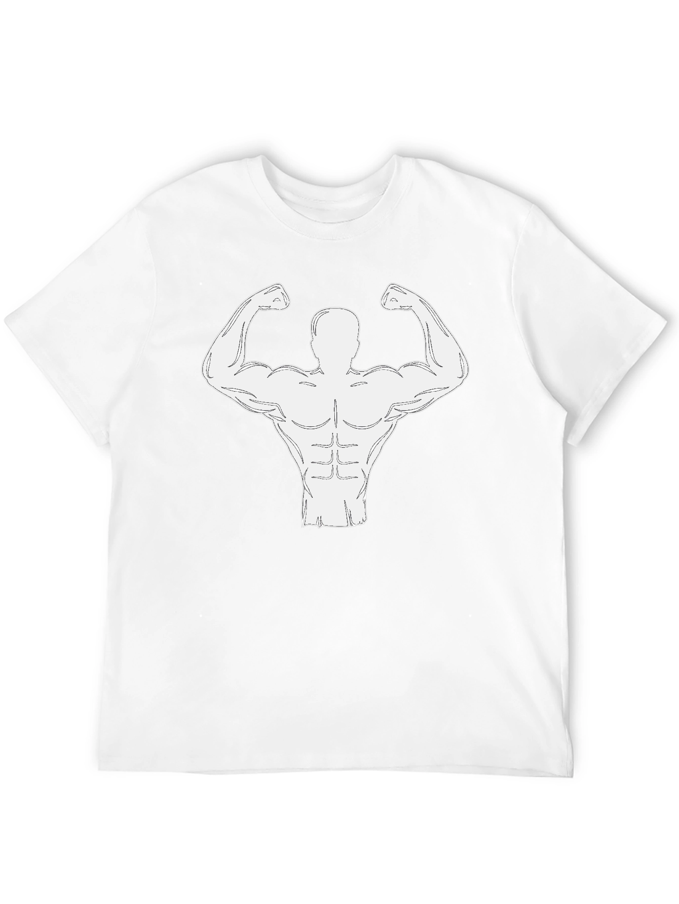 Muscle Man Tee - Bodybuilder Graphic T-Shirt