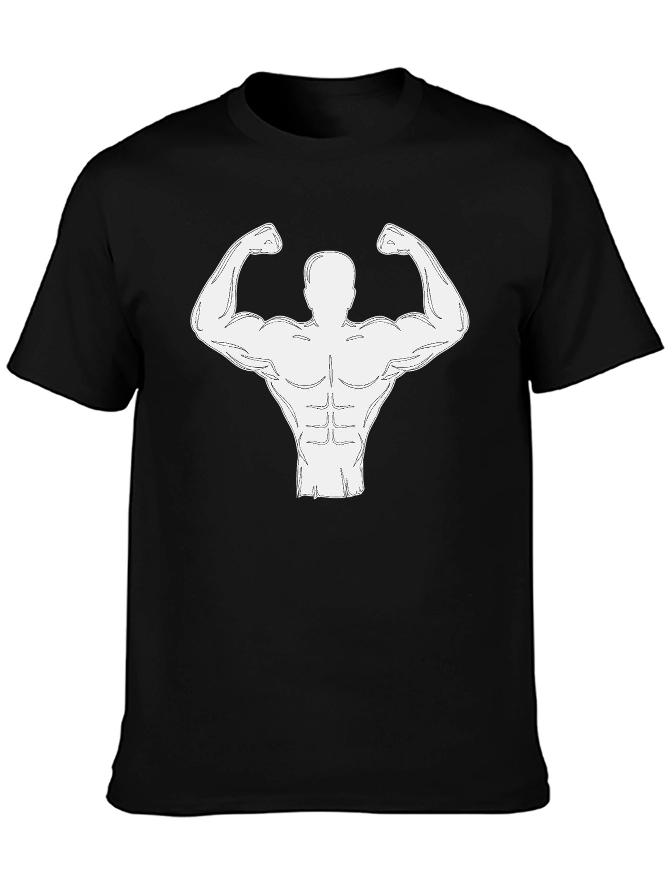 Muscle Man Tee - Bodybuilder Graphic T-Shirt