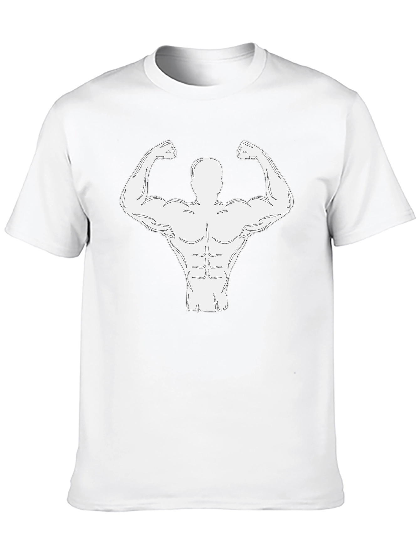 Muscle Man Tee - Bodybuilder Graphic T-Shirt