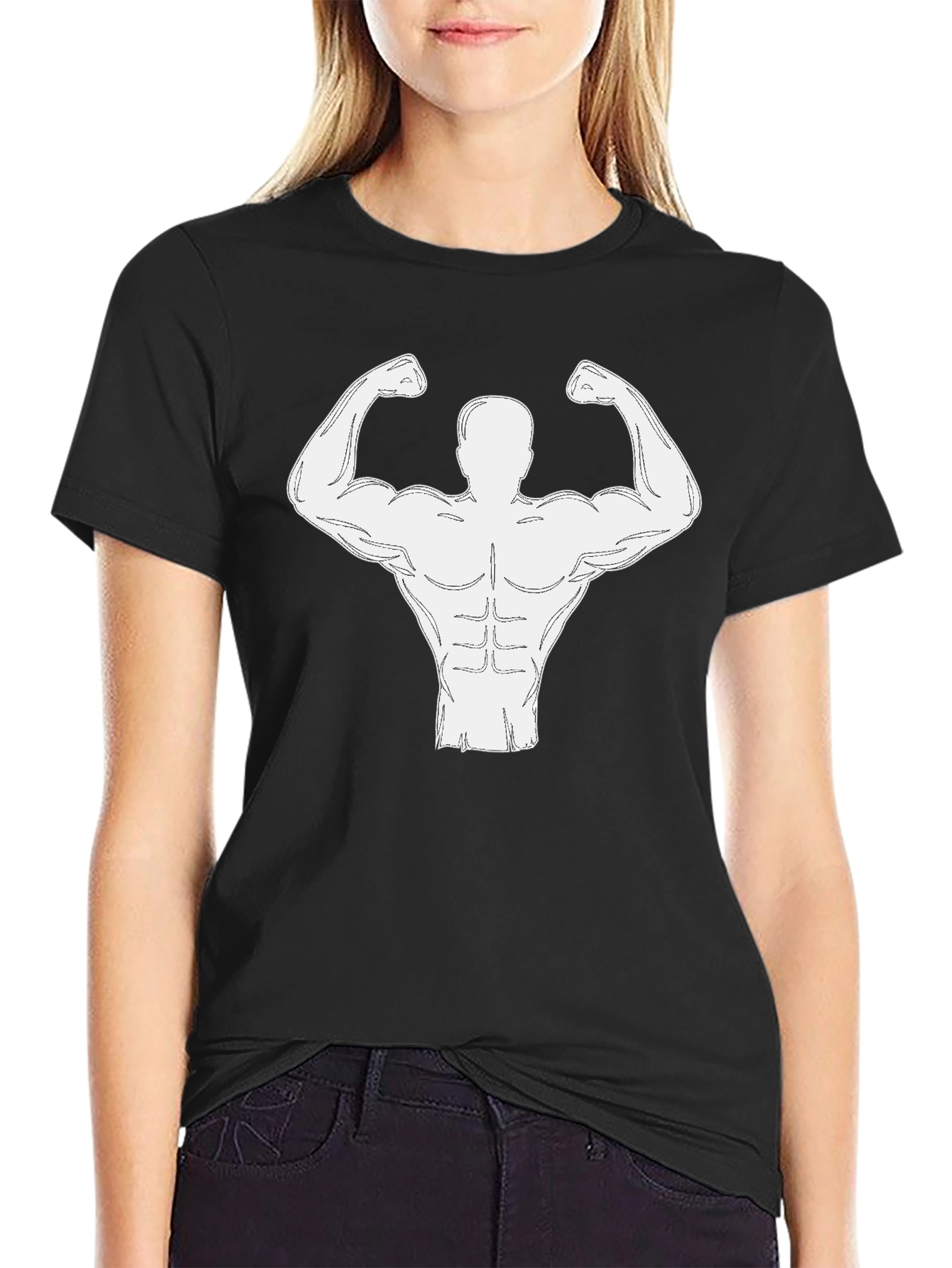 Muscle Man Tee - Bodybuilder Graphic T-Shirt