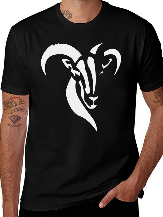 Ram Graphic T-Shirt - Bold Black Tee