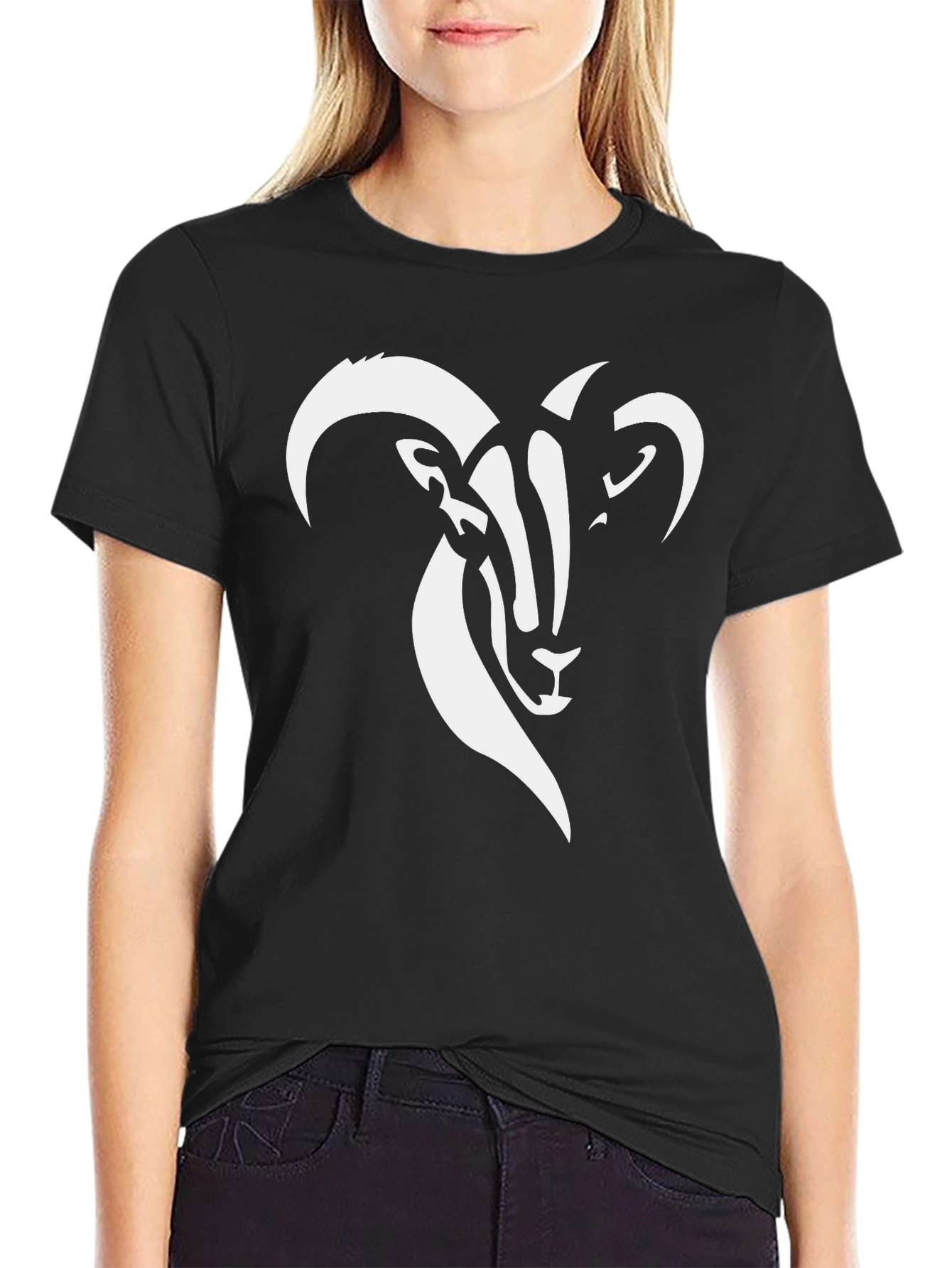 Ram Graphic T-Shirt - Bold Black Tee