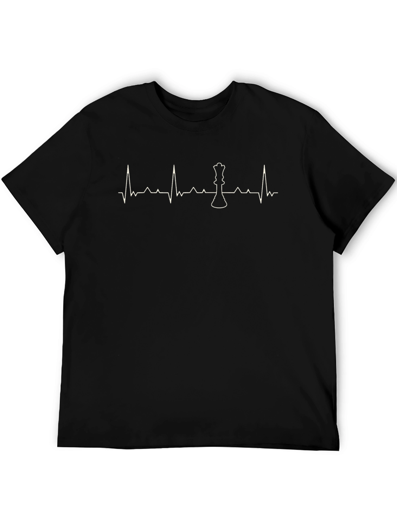 Chess Queen Heartbeat Graphic T-Shirt