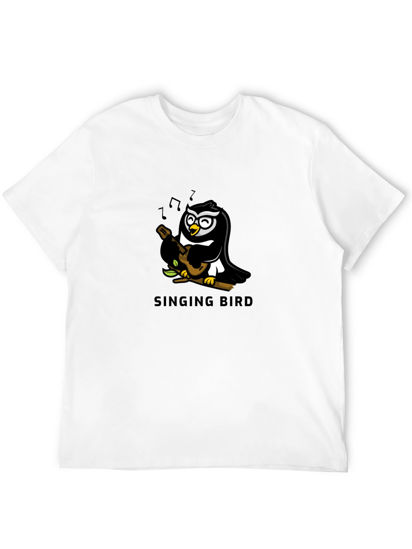 Singing Bird Graphic Tee - Black