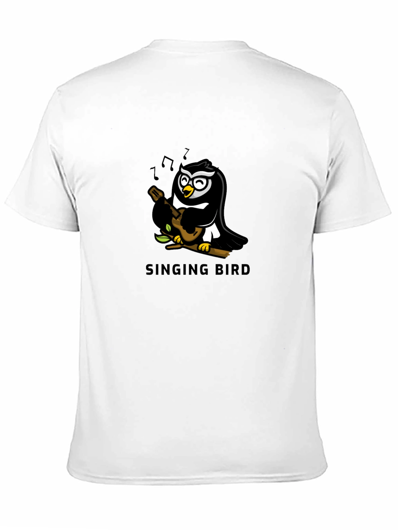 Singing Bird Graphic Tee - Black