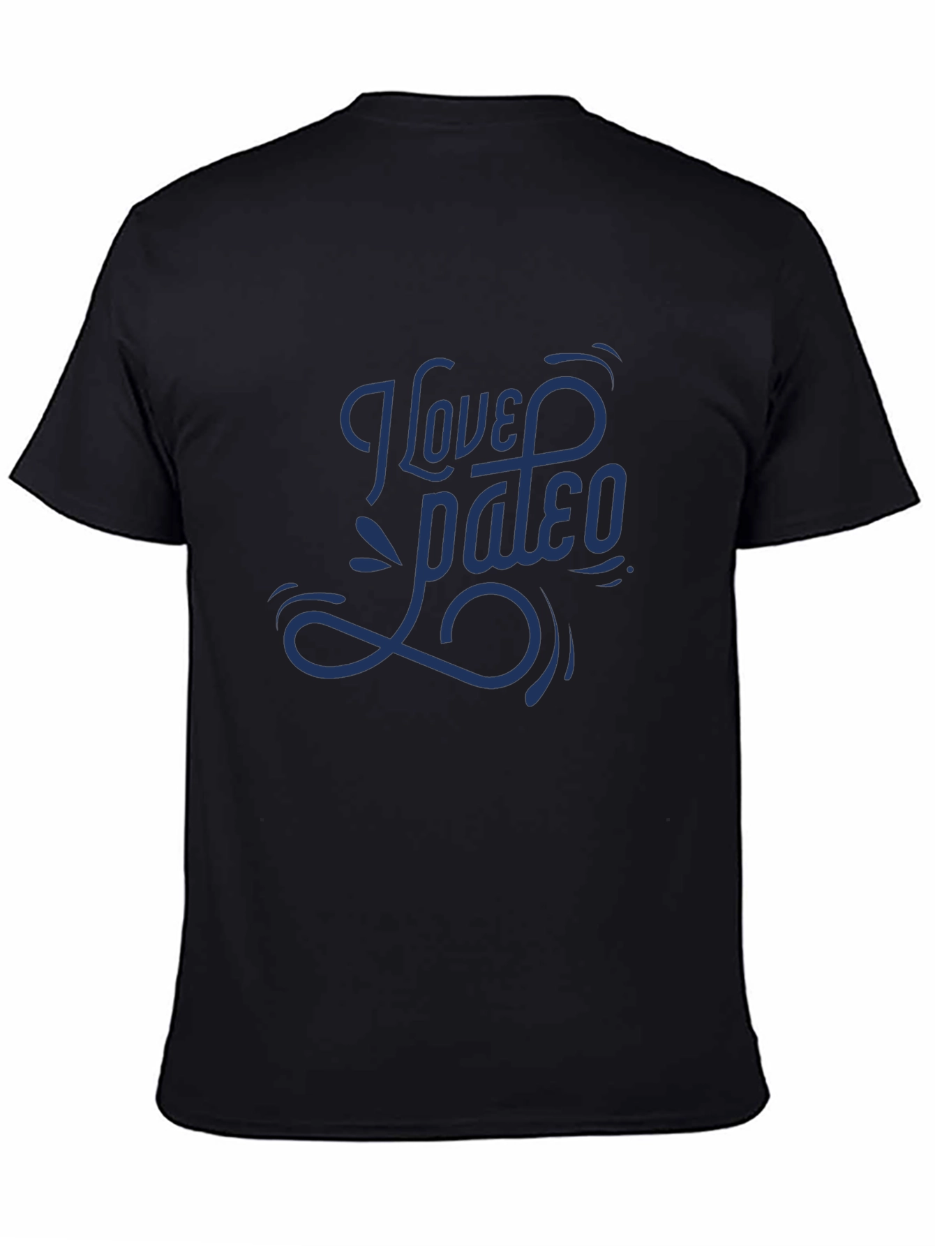 I Love Paleo Graphic Tee - Black Casual T-Shirt