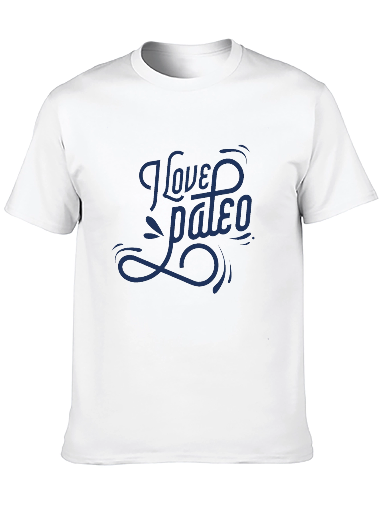 I Love Paleo Graphic Tee - Black Casual T-Shirt