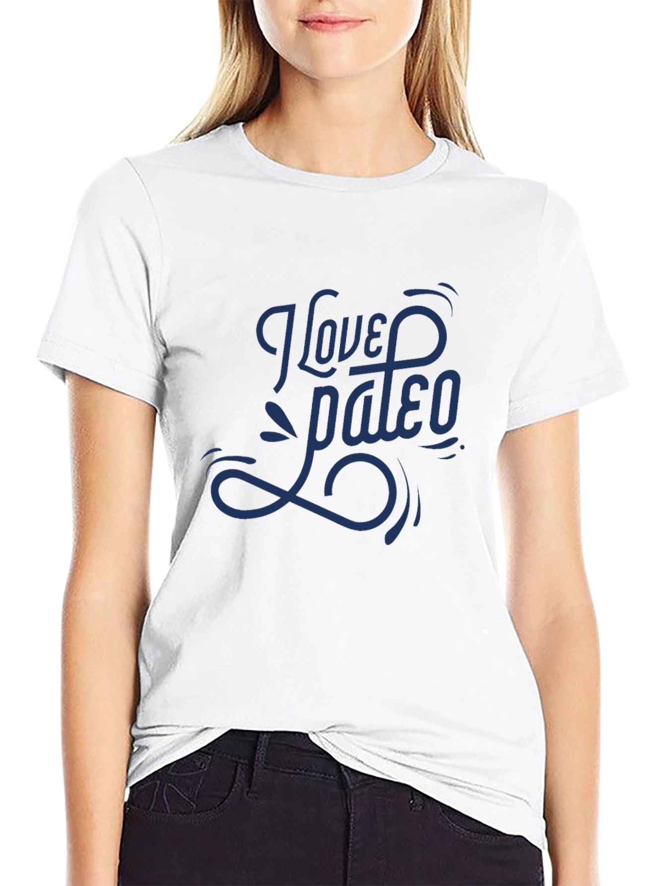 I Love Paleo Graphic Tee - Black Casual T-Shirt