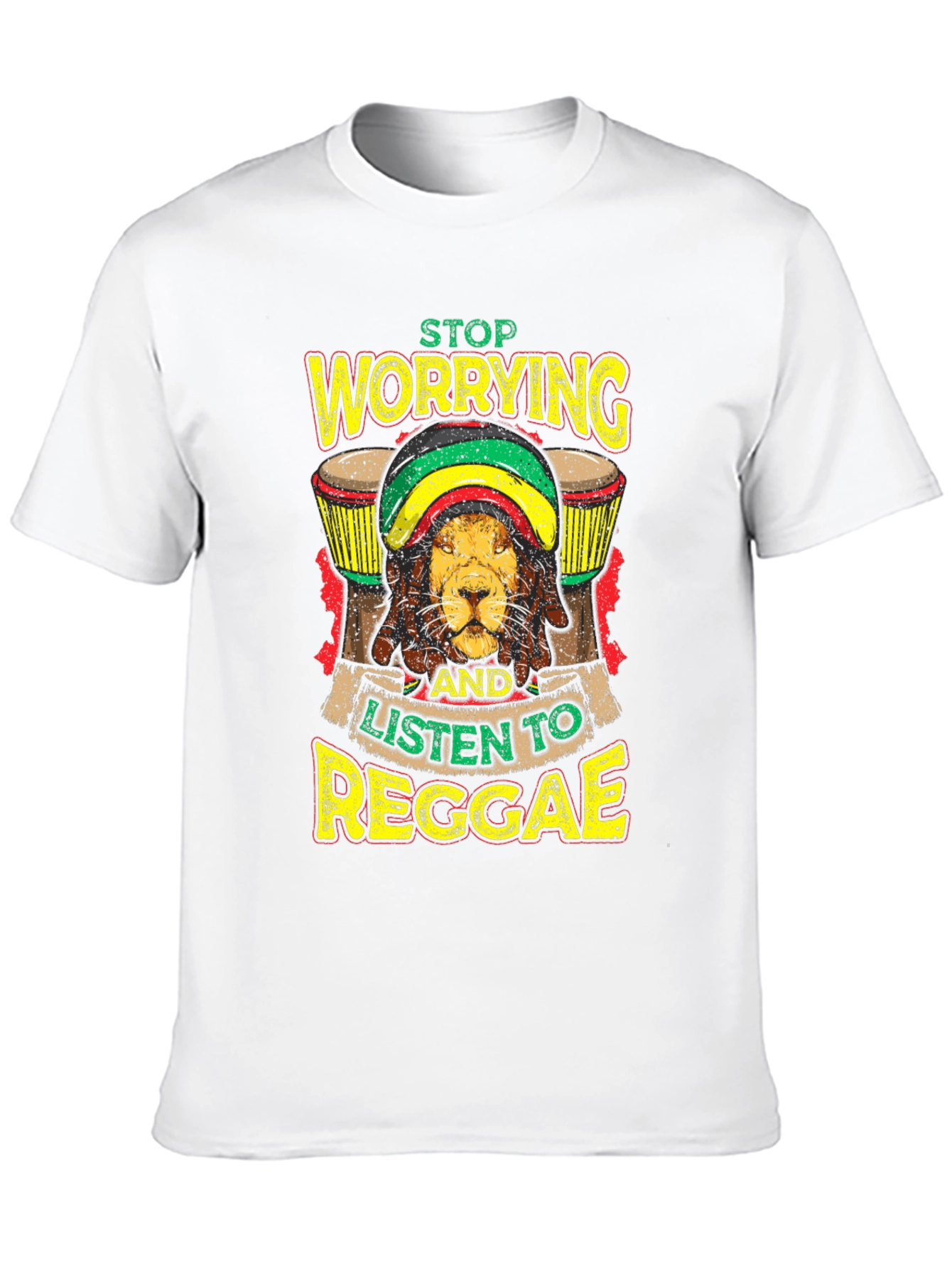 Reggae Lion Graphic Tee - Black