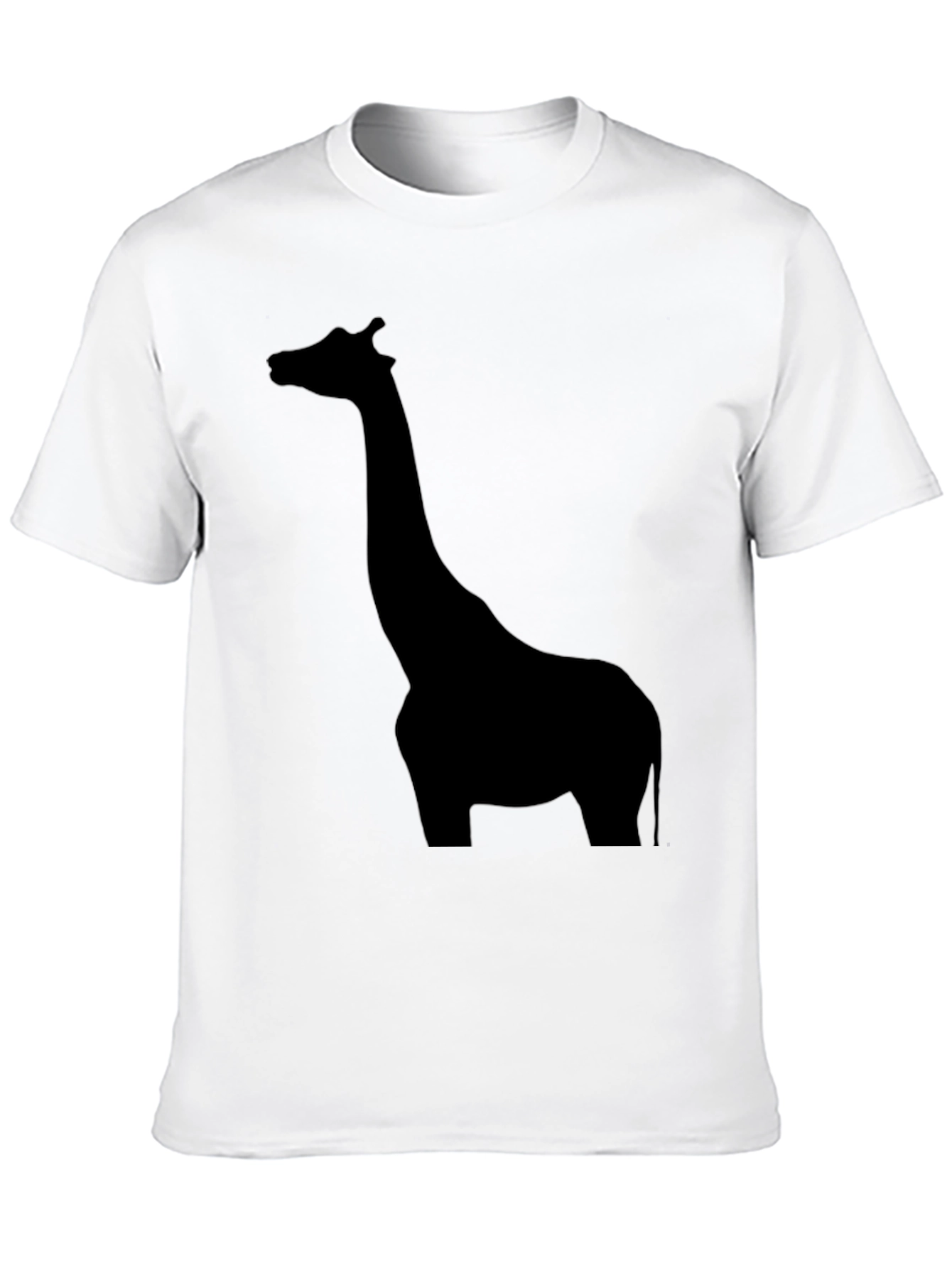 Giraffe Silhouette Tee - Black Graphic Print Shirt