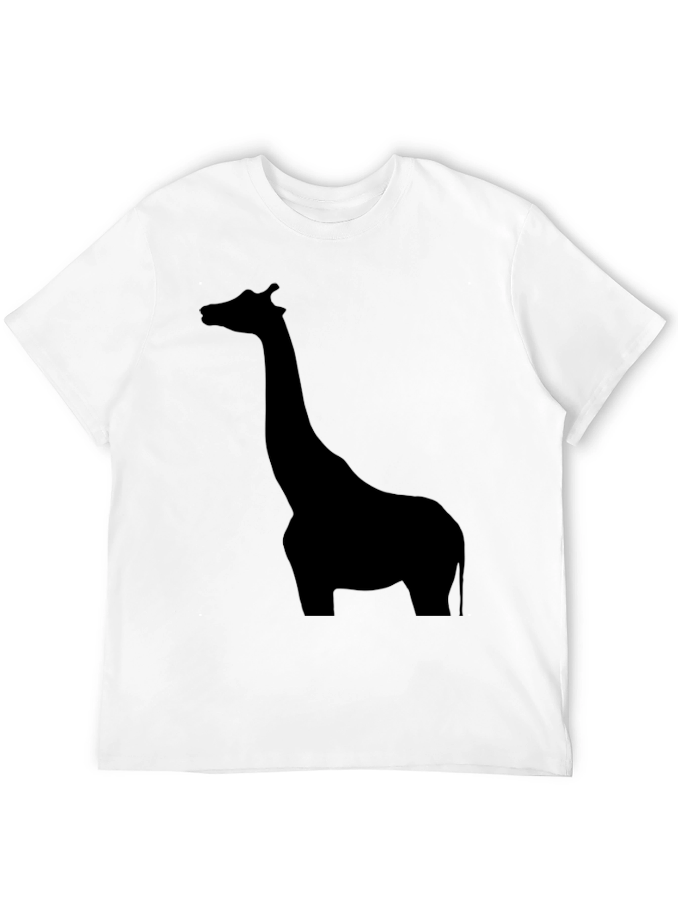 Giraffe Silhouette Tee - Black Graphic Print Shirt