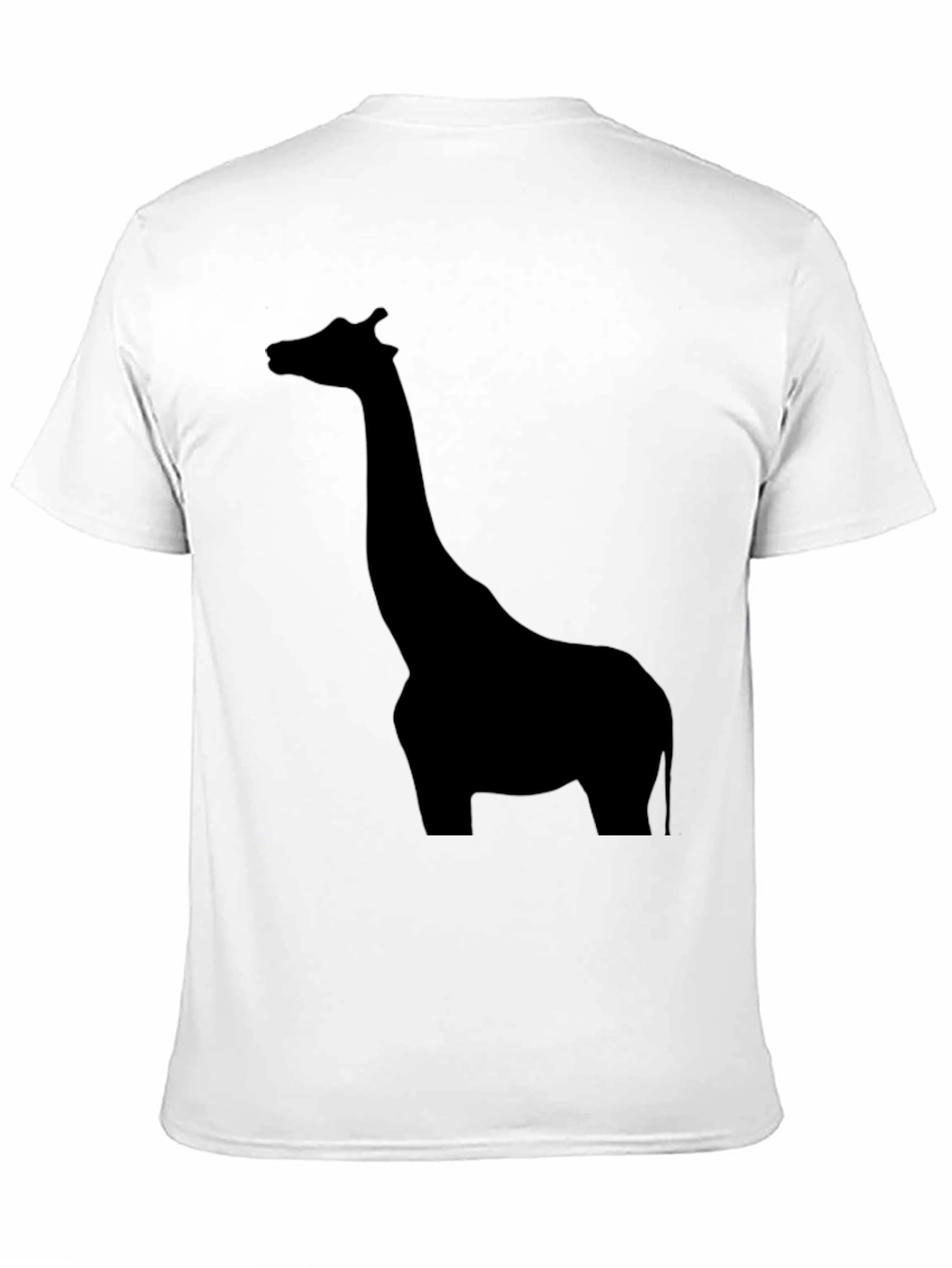 Giraffe Silhouette Tee - Black Graphic Print Shirt