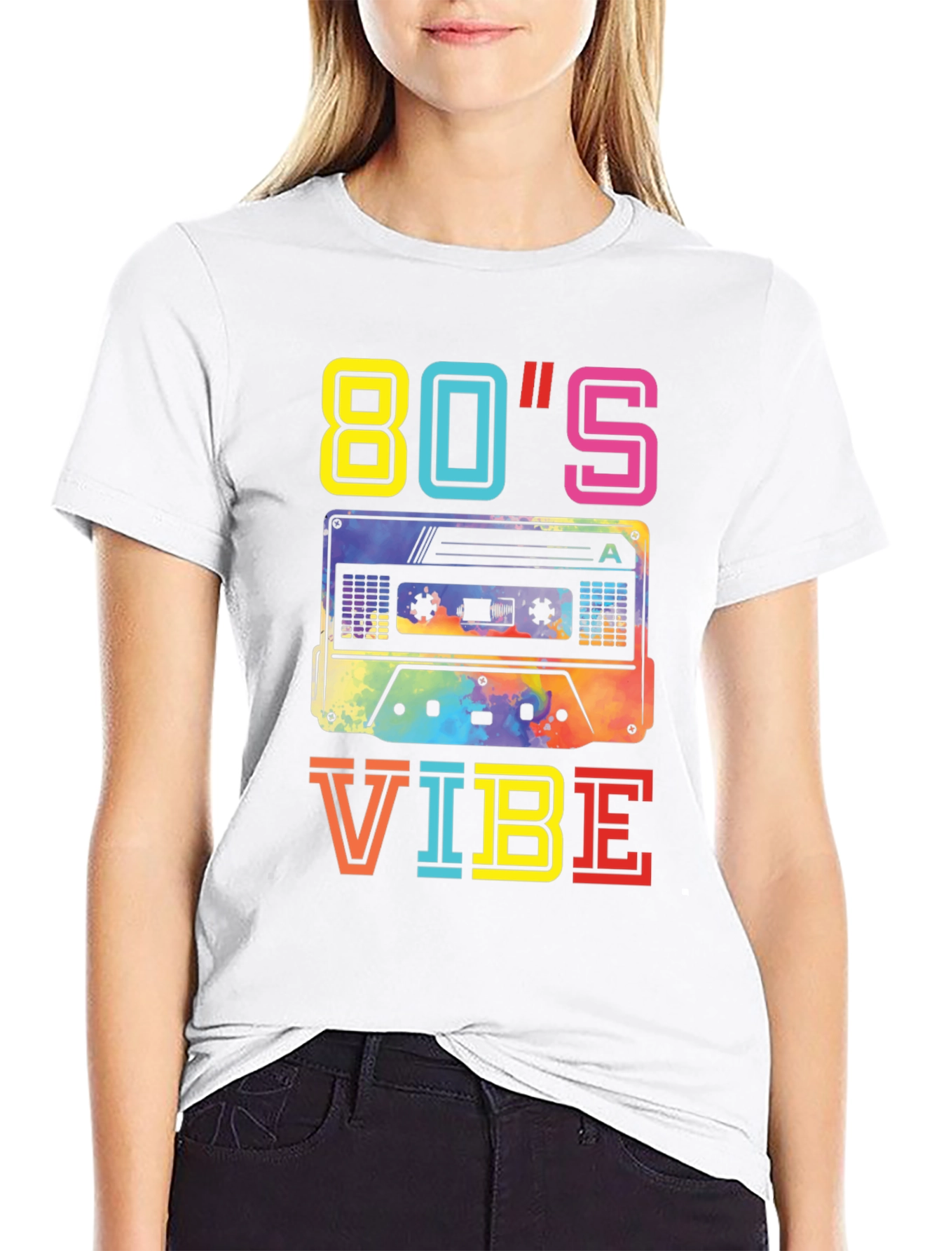 80s Vibe Cassette Tape Graphic T-Shirt
