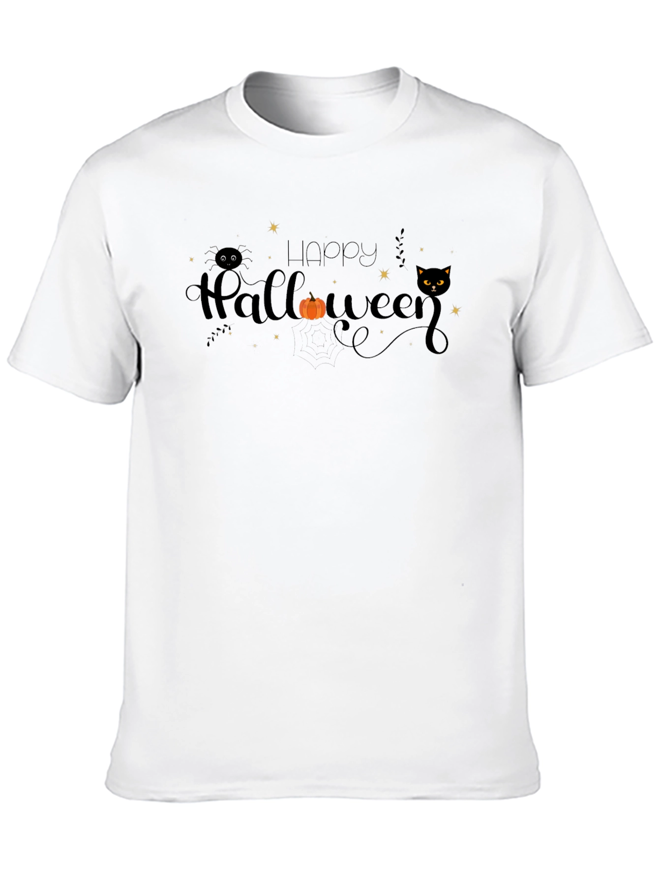 Happy Halloween Graphic T-Shirt Black
