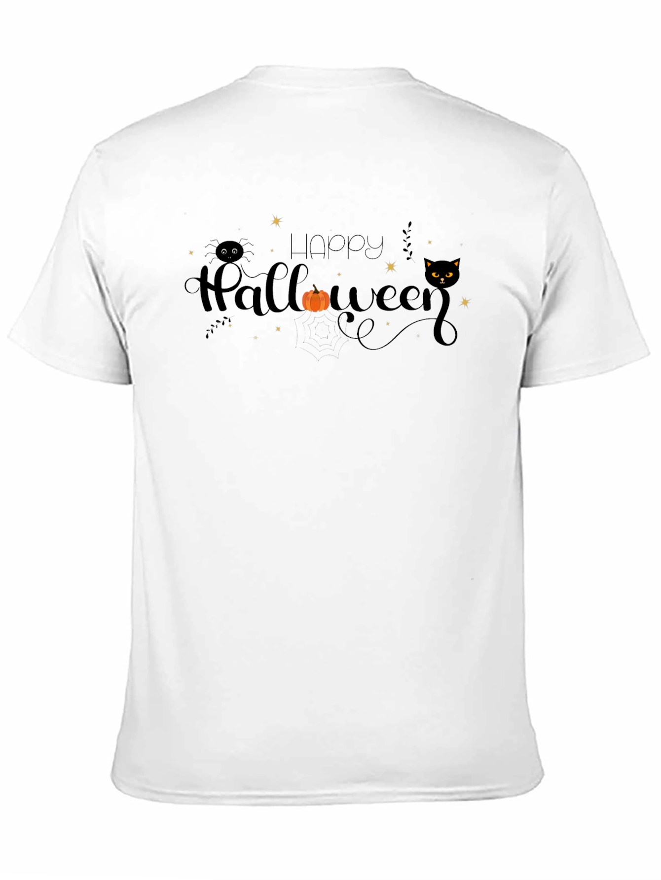 Happy Halloween Graphic T-Shirt Black