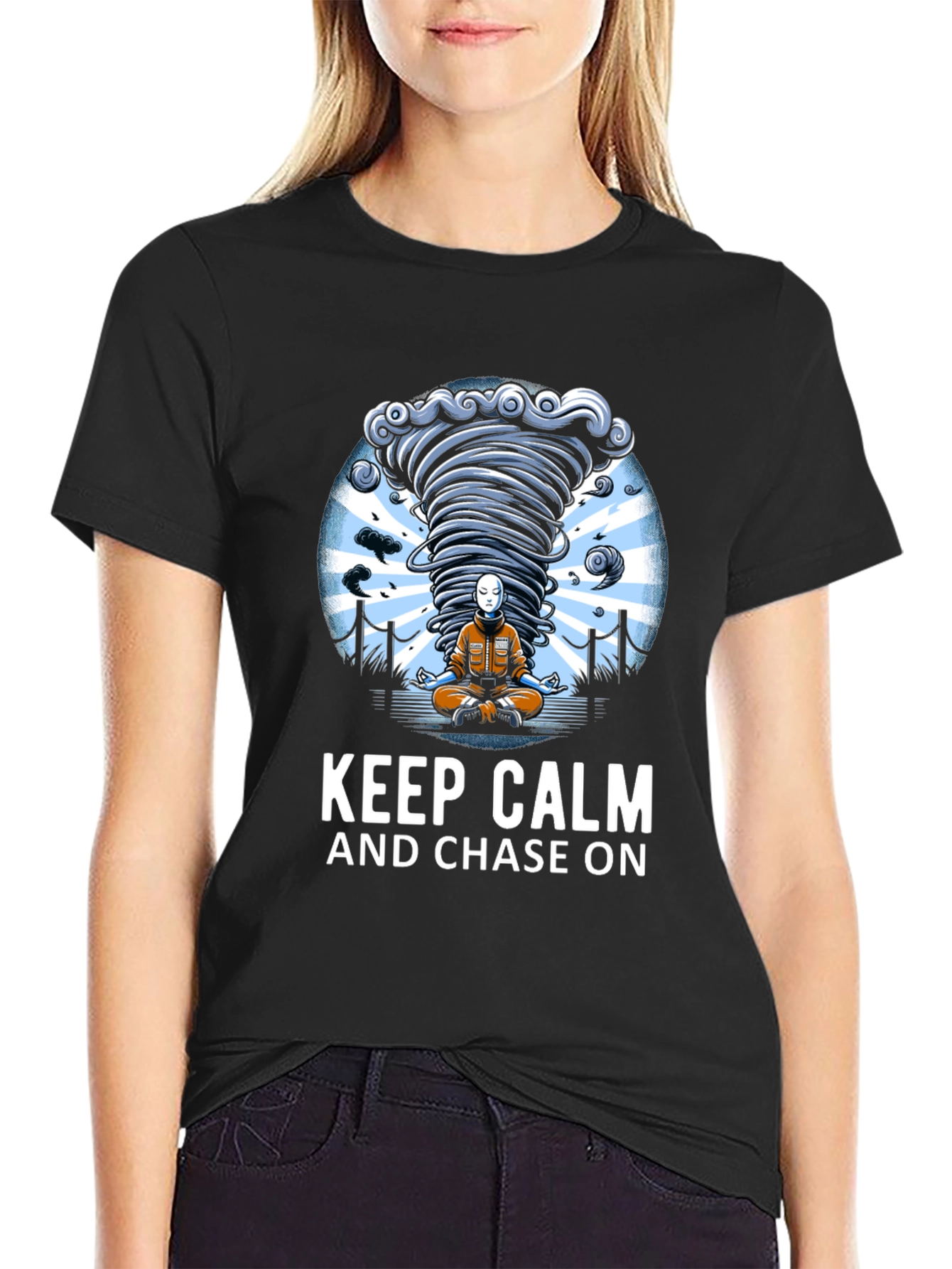 Keep Calm & Chase On Tornado T-Shirt