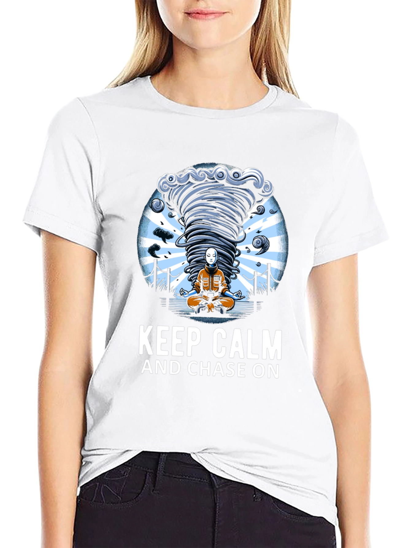 Keep Calm & Chase On Tornado T-Shirt
