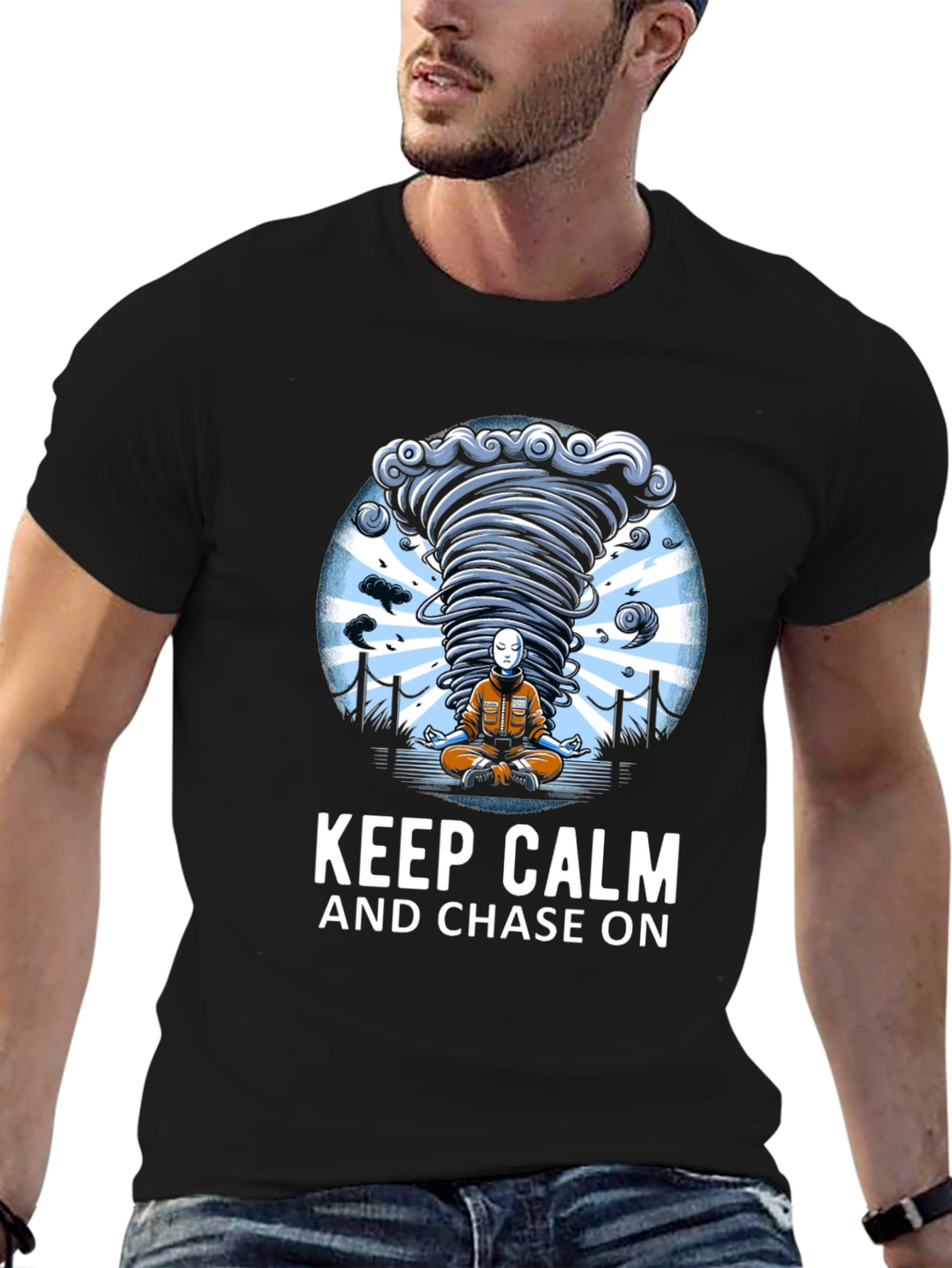 Keep Calm & Chase On Tornado T-Shirt