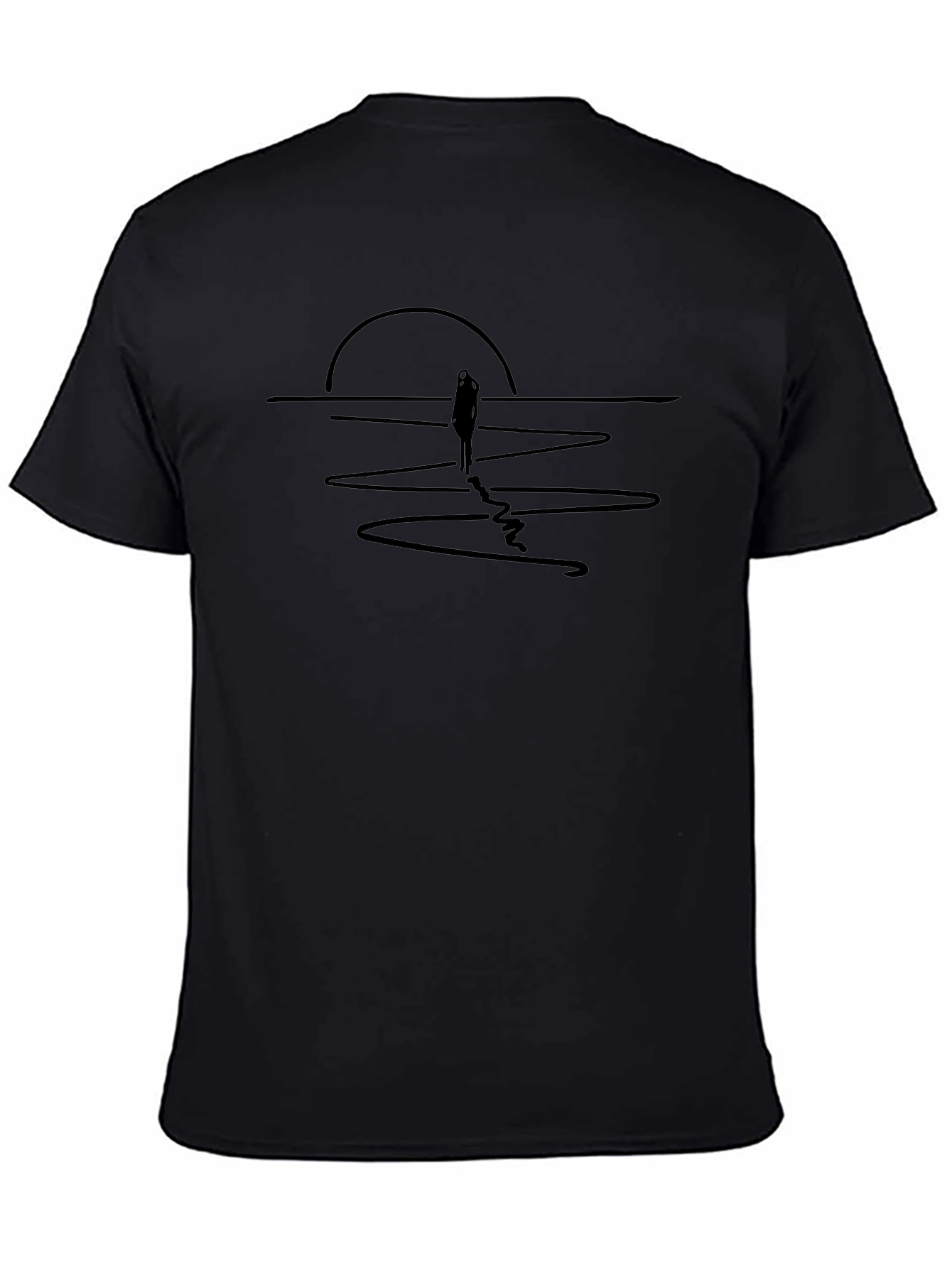 Sunset Silhouette T-Shirt - Minimalist Design