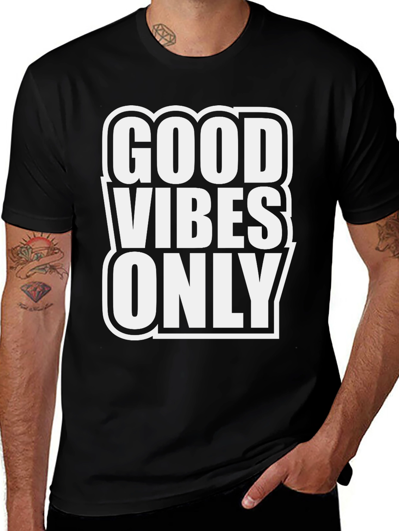 Good Vibes Only Black T-Shirt