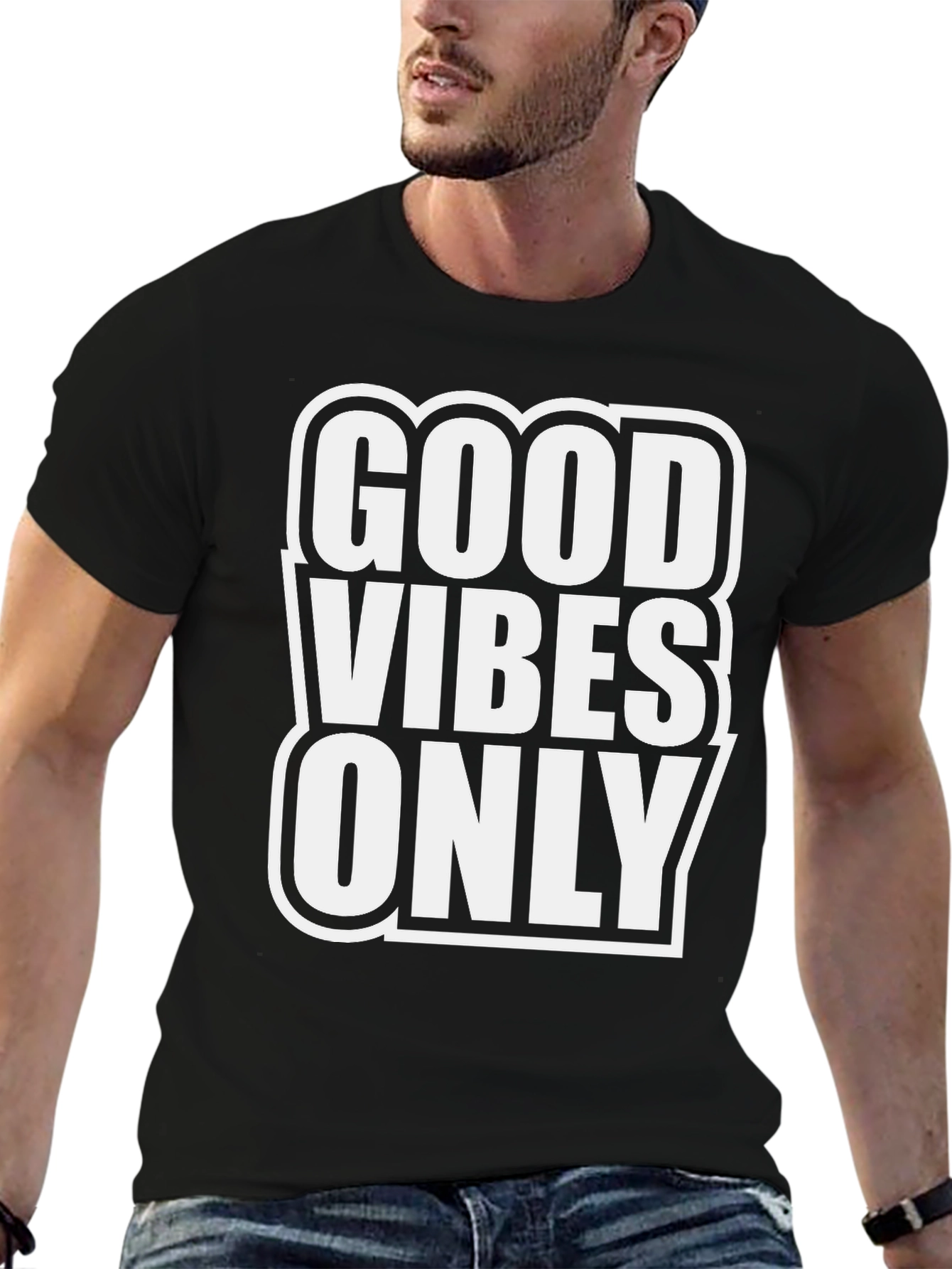 Good Vibes Only Black T-Shirt