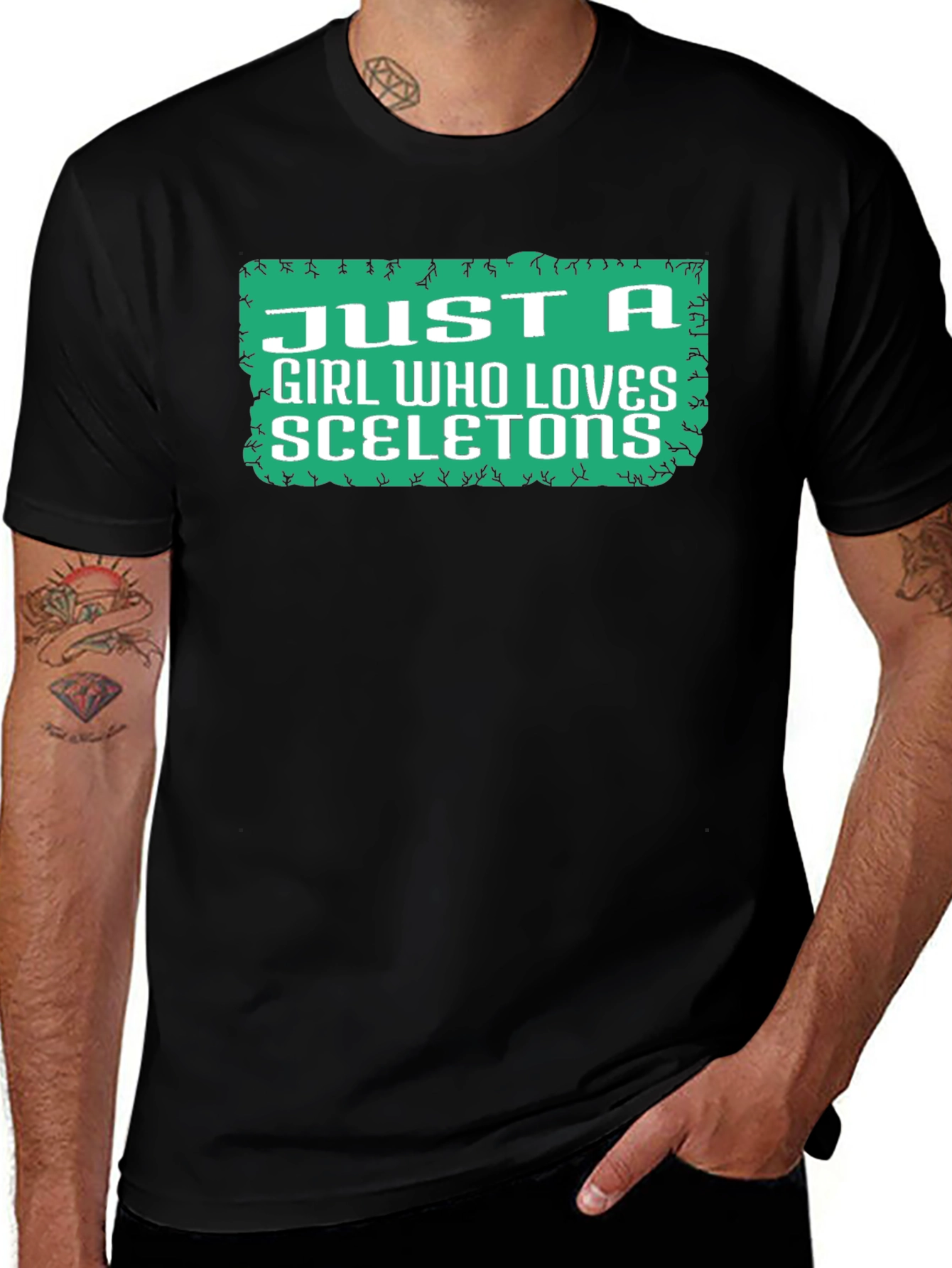 Skeleton Lover Graphic Tee - Novelty Gift