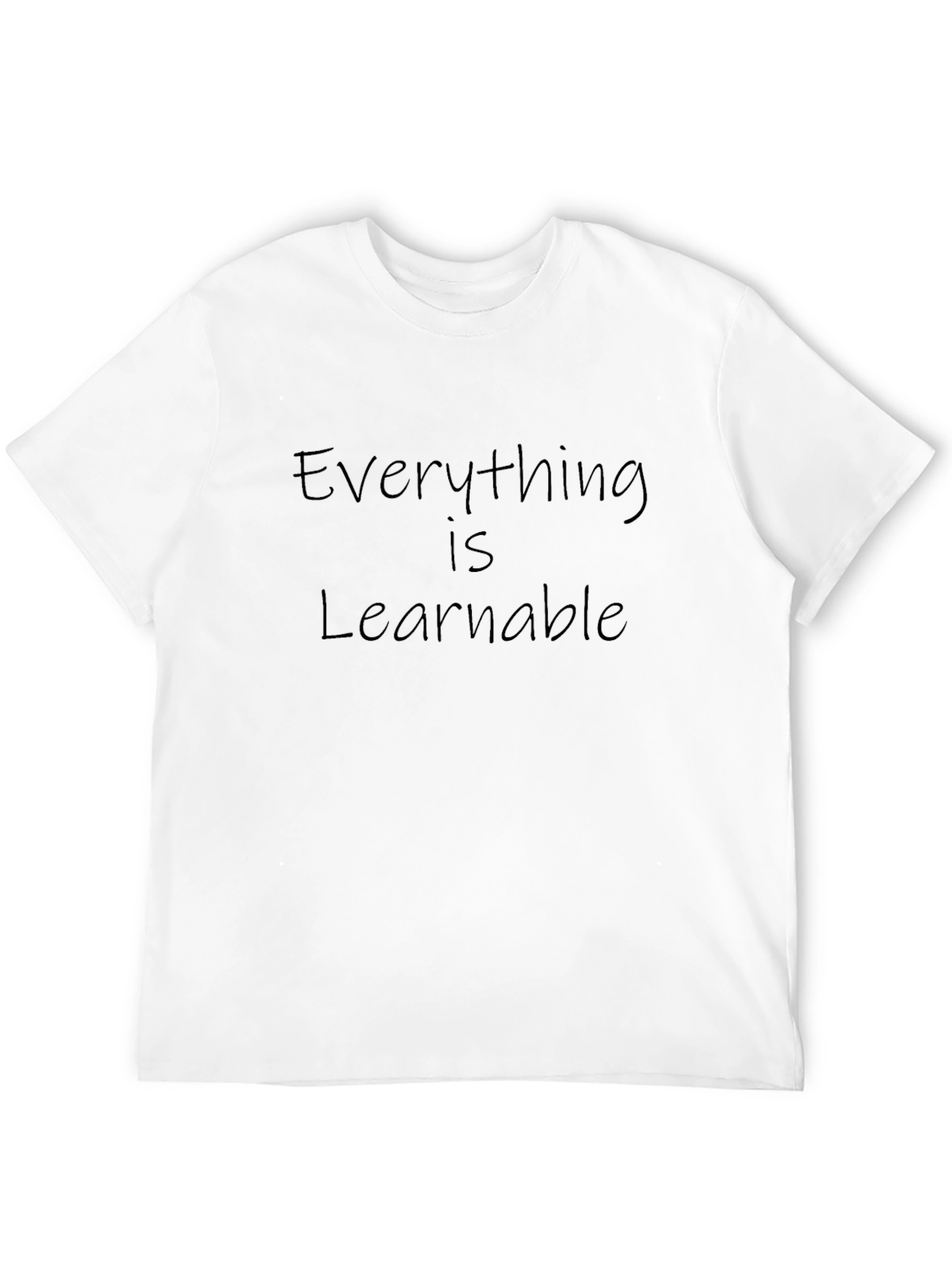 Everything is Learnable Black Graphic Tee