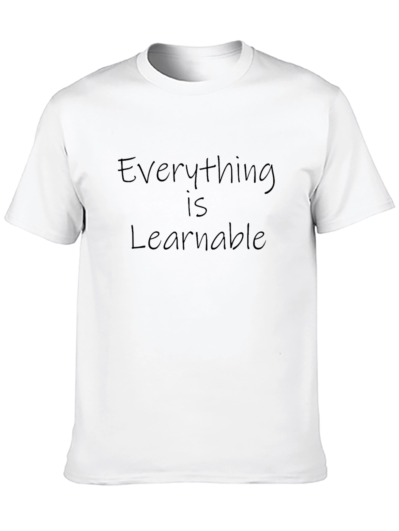 Everything is Learnable Black Graphic Tee