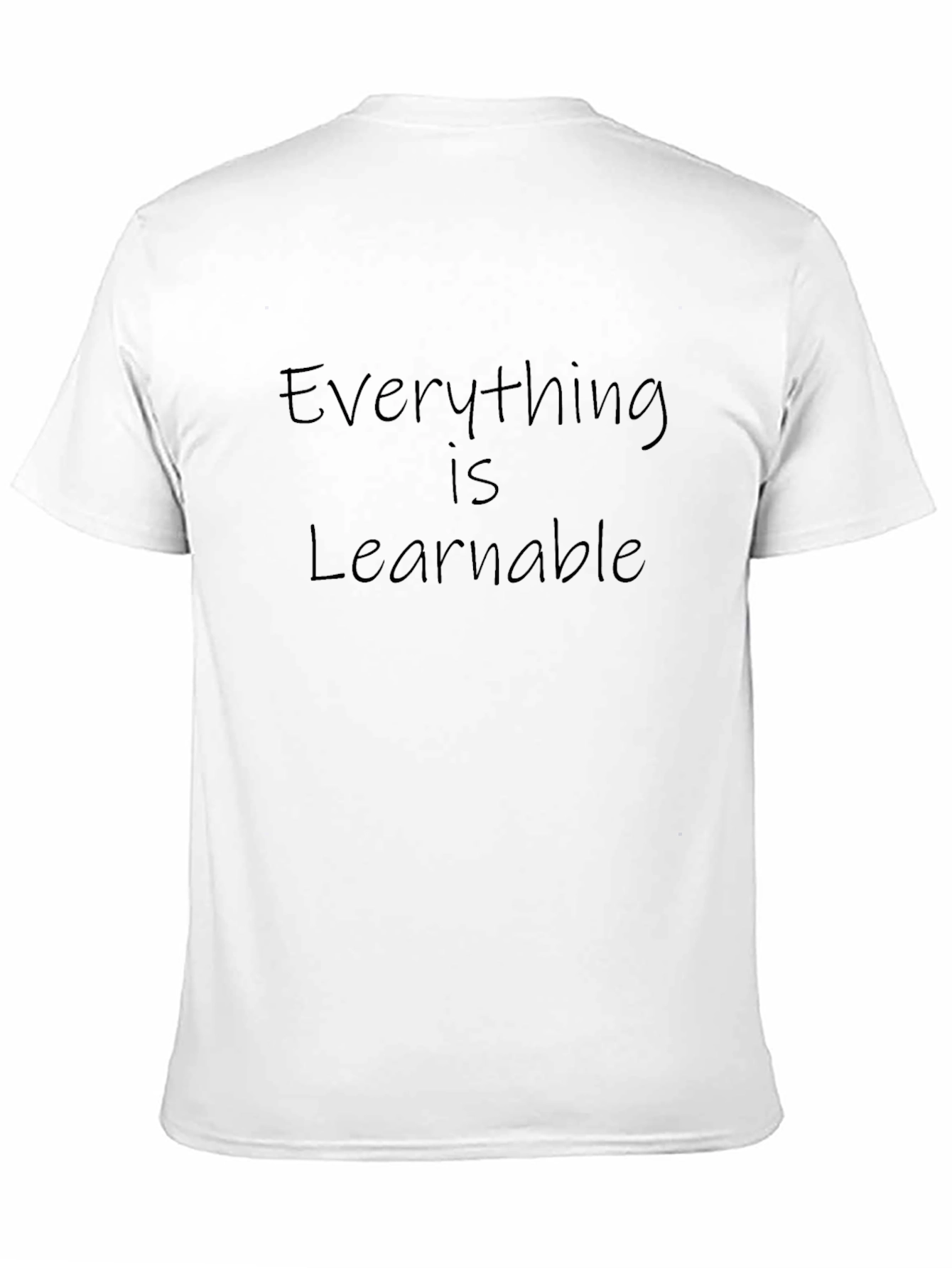 Everything is Learnable Black Graphic Tee