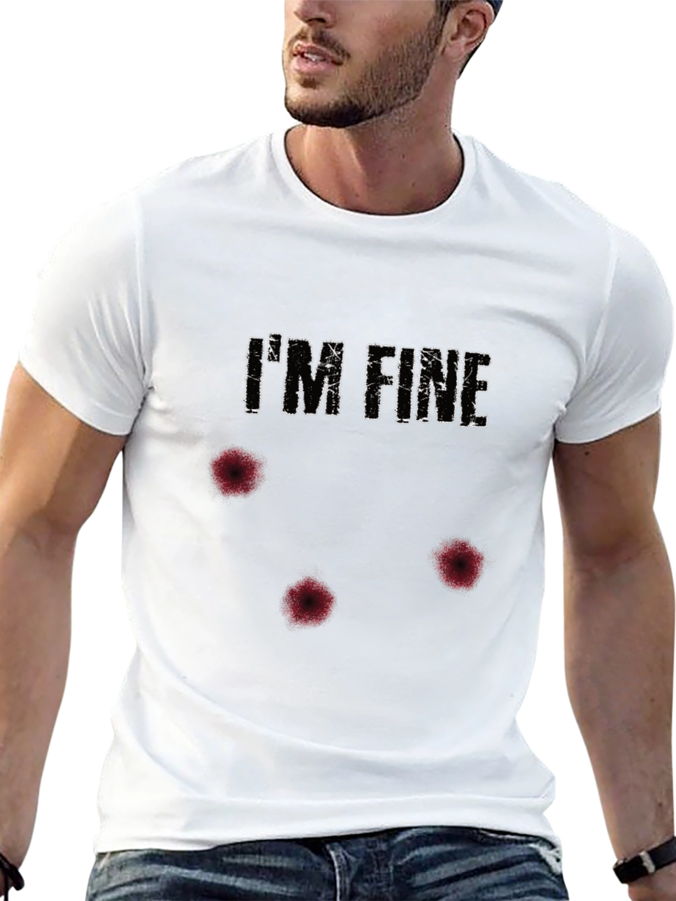 Im Fine Funny Graphic T-Shirt - Humor Tee