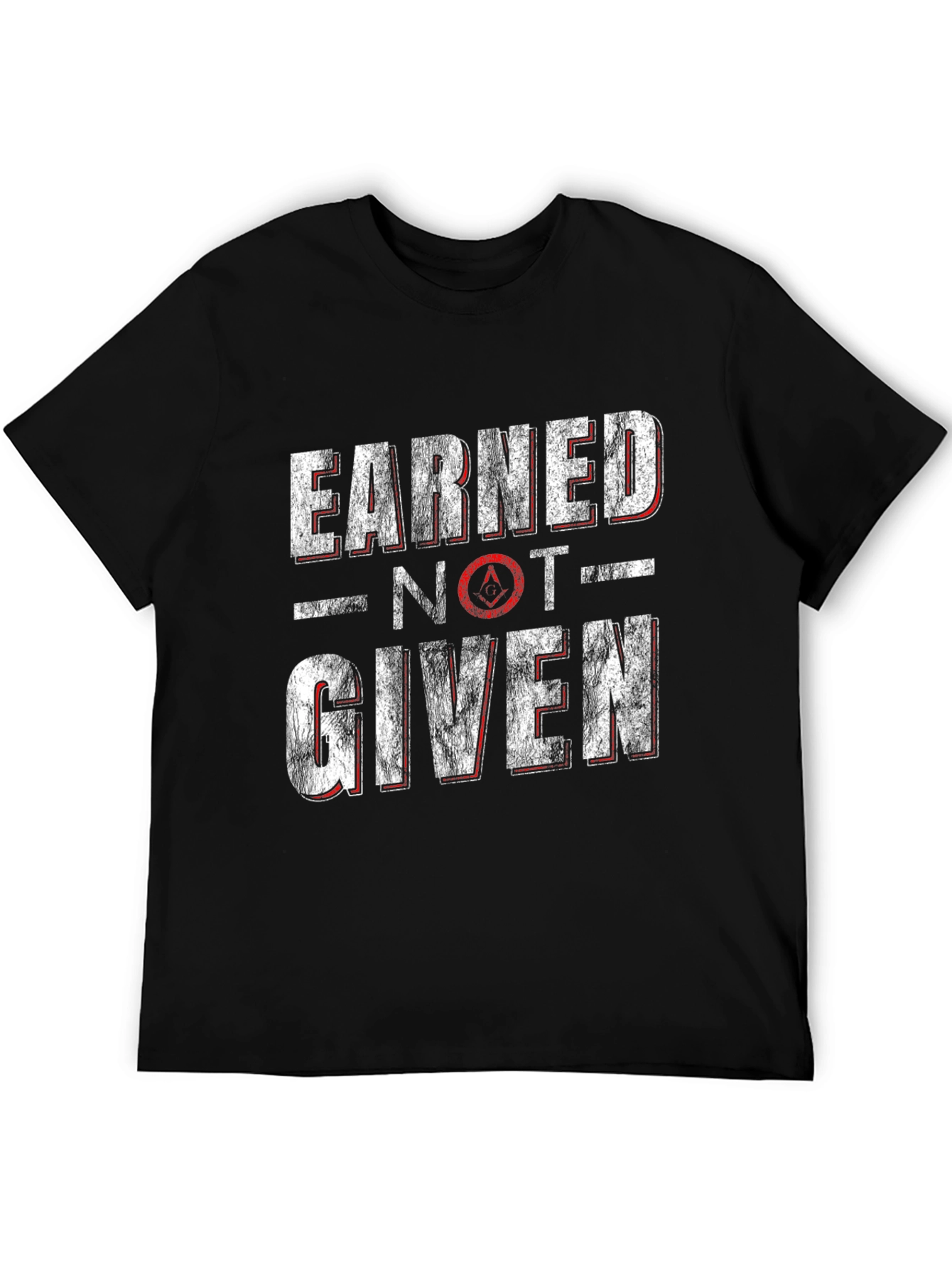 Earned Not Given Graphic Tee - Black Cotton T-Shirt