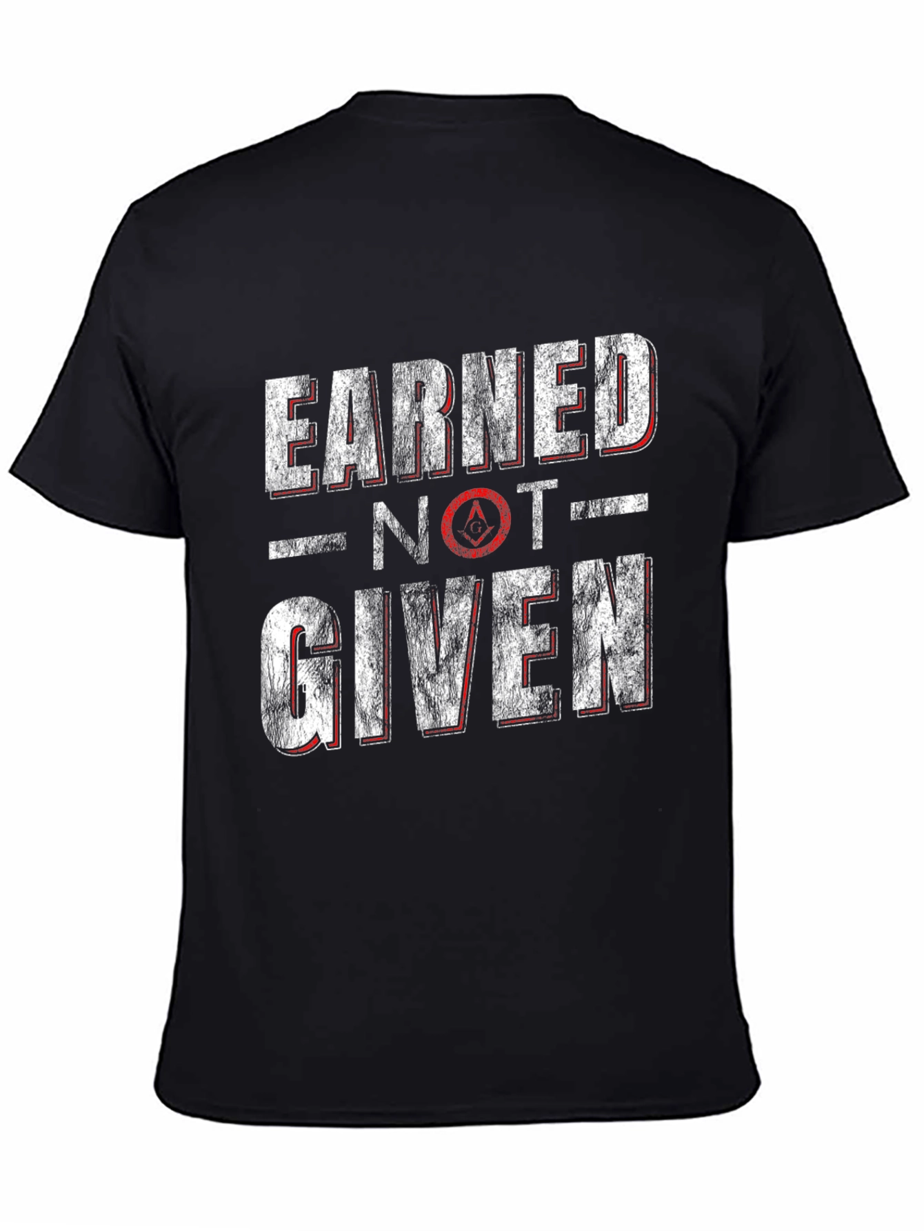 Earned Not Given Graphic Tee - Black Cotton T-Shirt