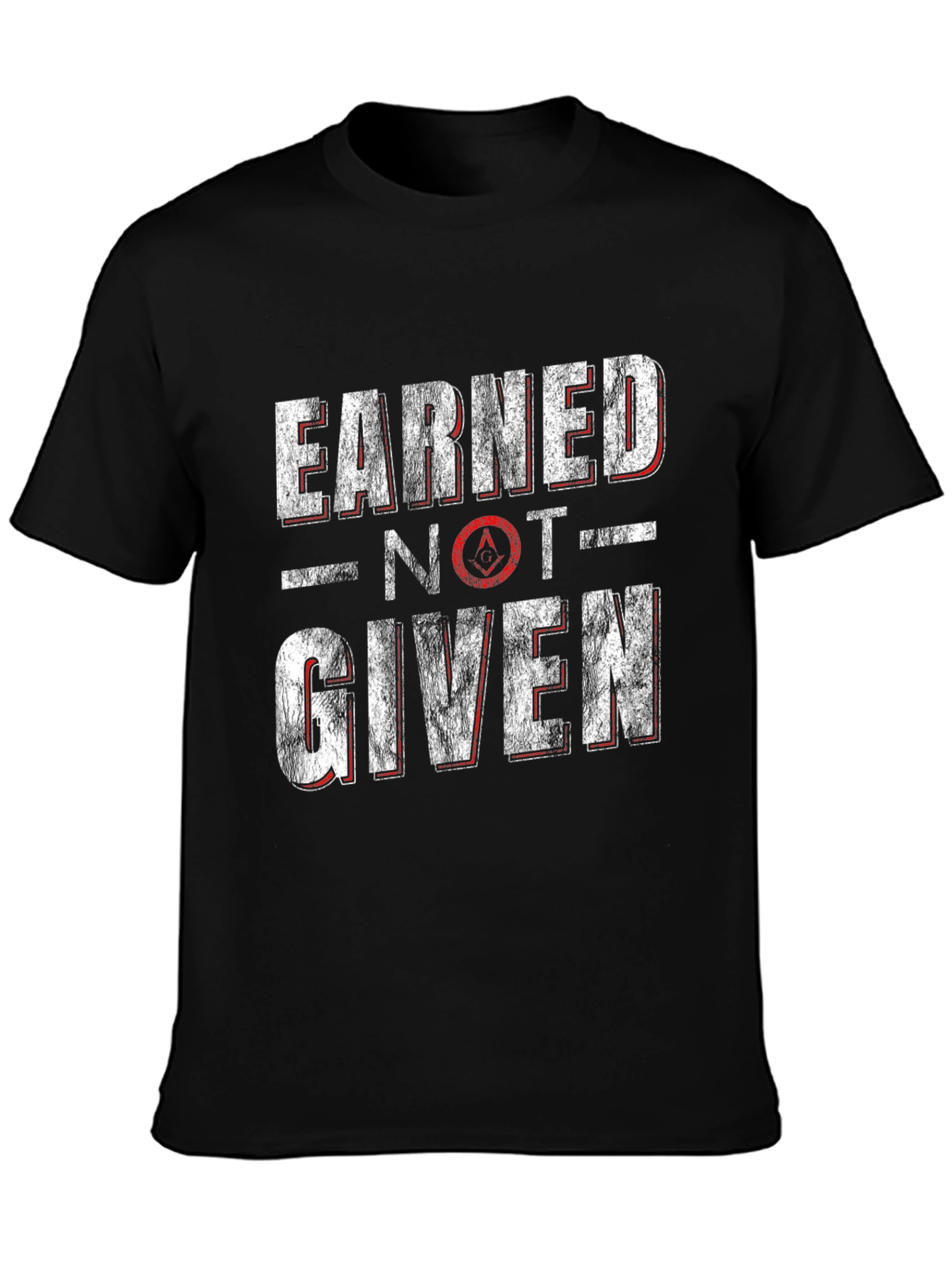 Earned Not Given Graphic Tee - Black Cotton T-Shirt