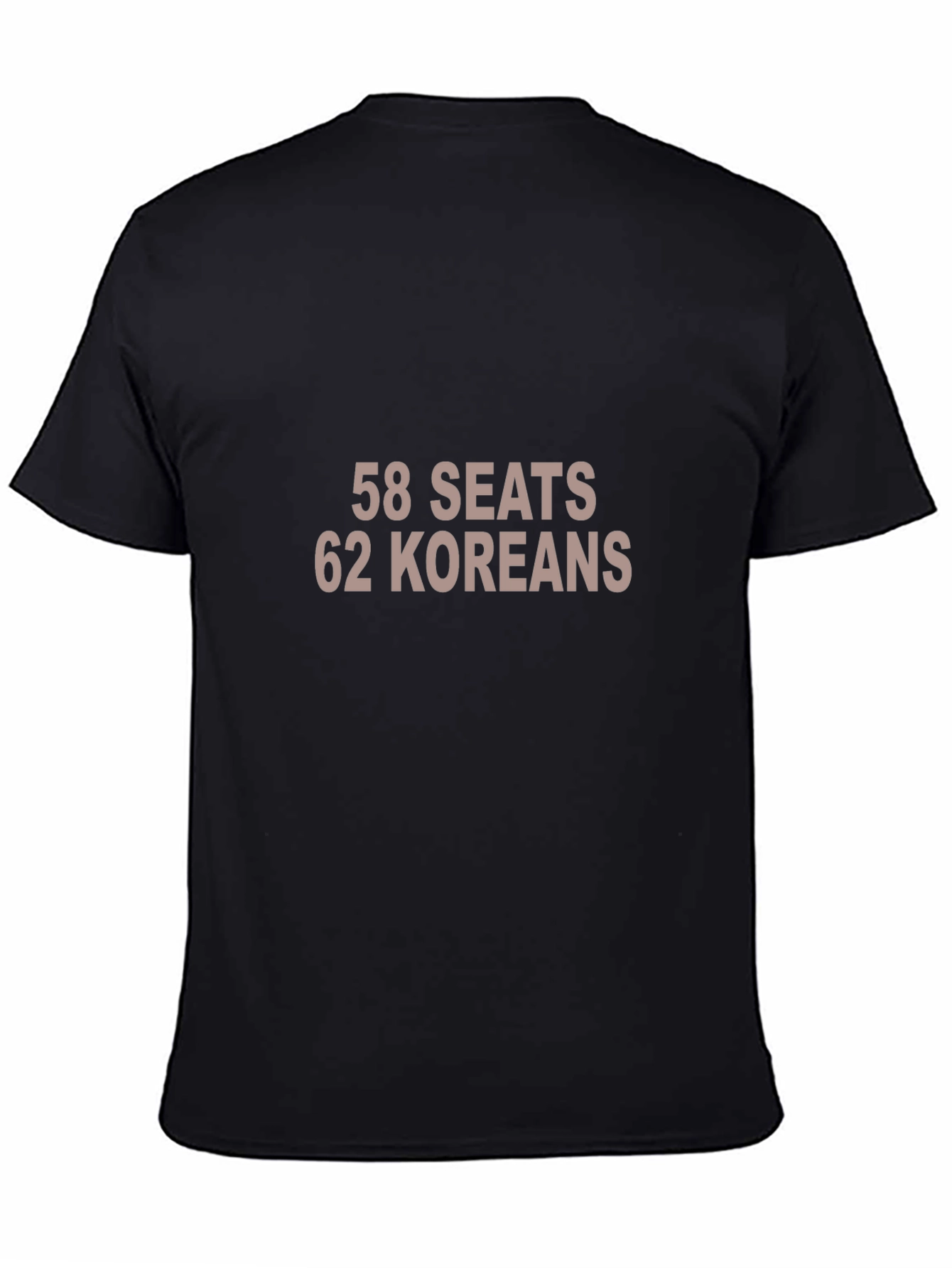 58 Seats 62 Koreans Funny Graphic Tee