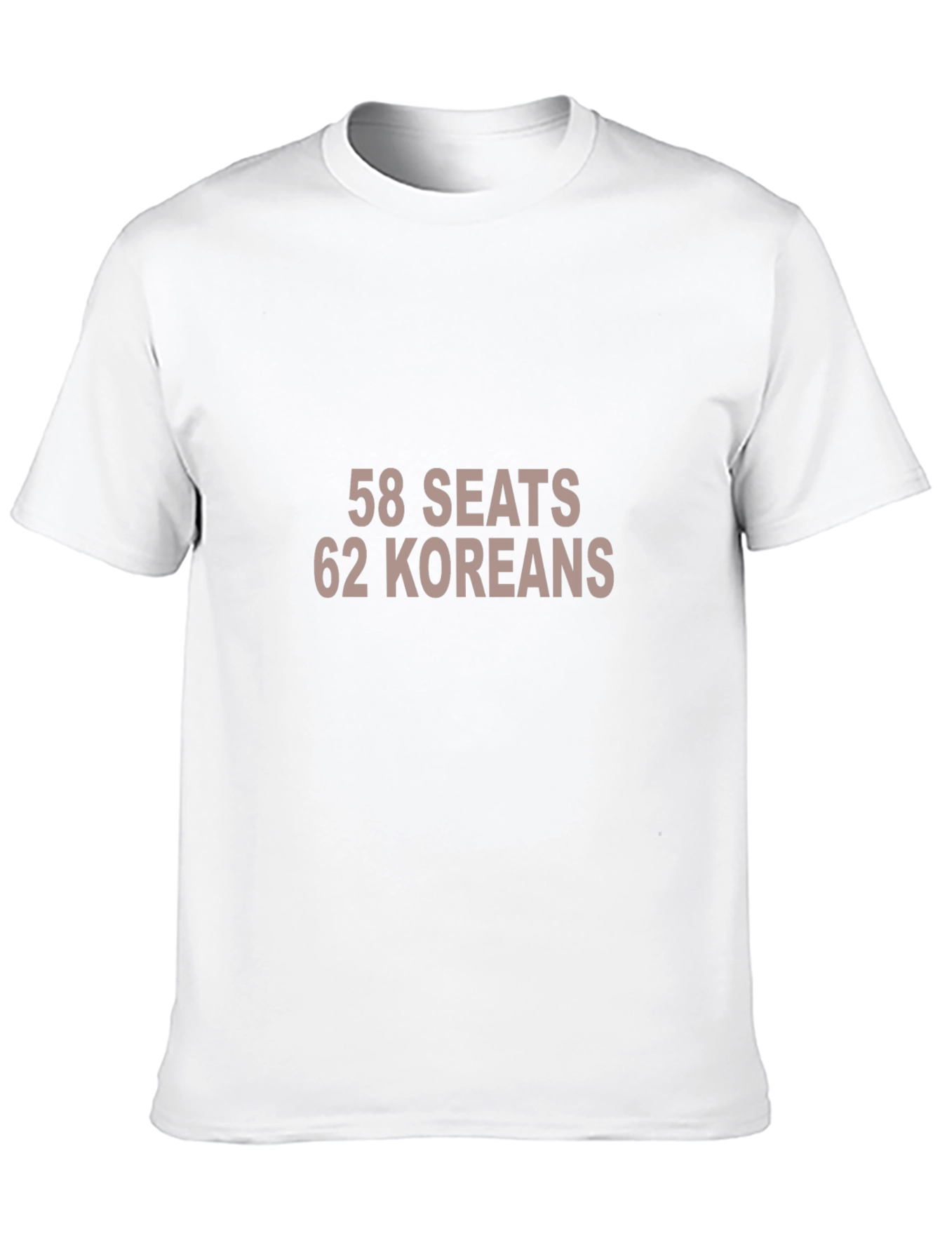 58 Seats 62 Koreans Funny Graphic Tee