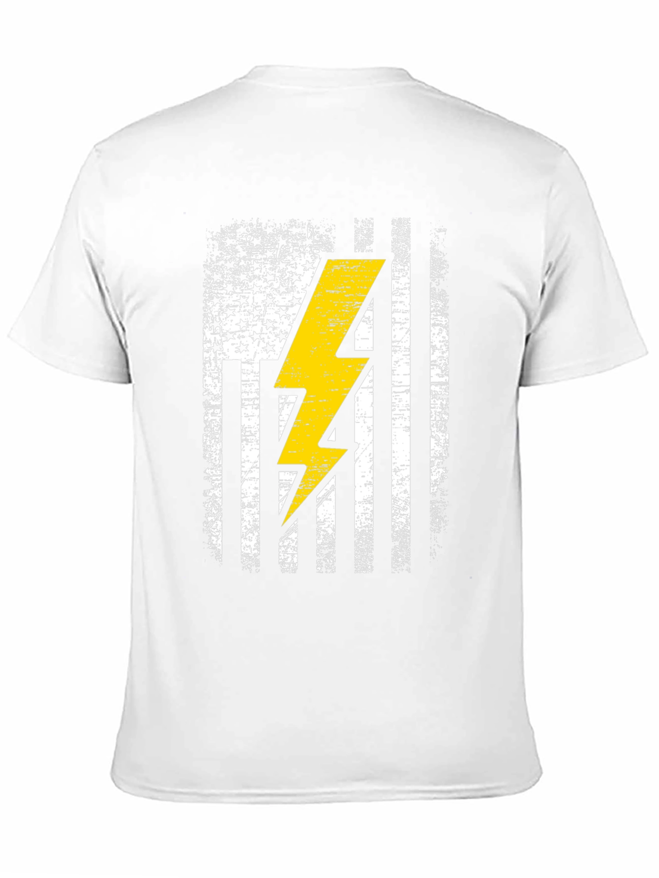 Distressed American Flag Electrician T-Shirt