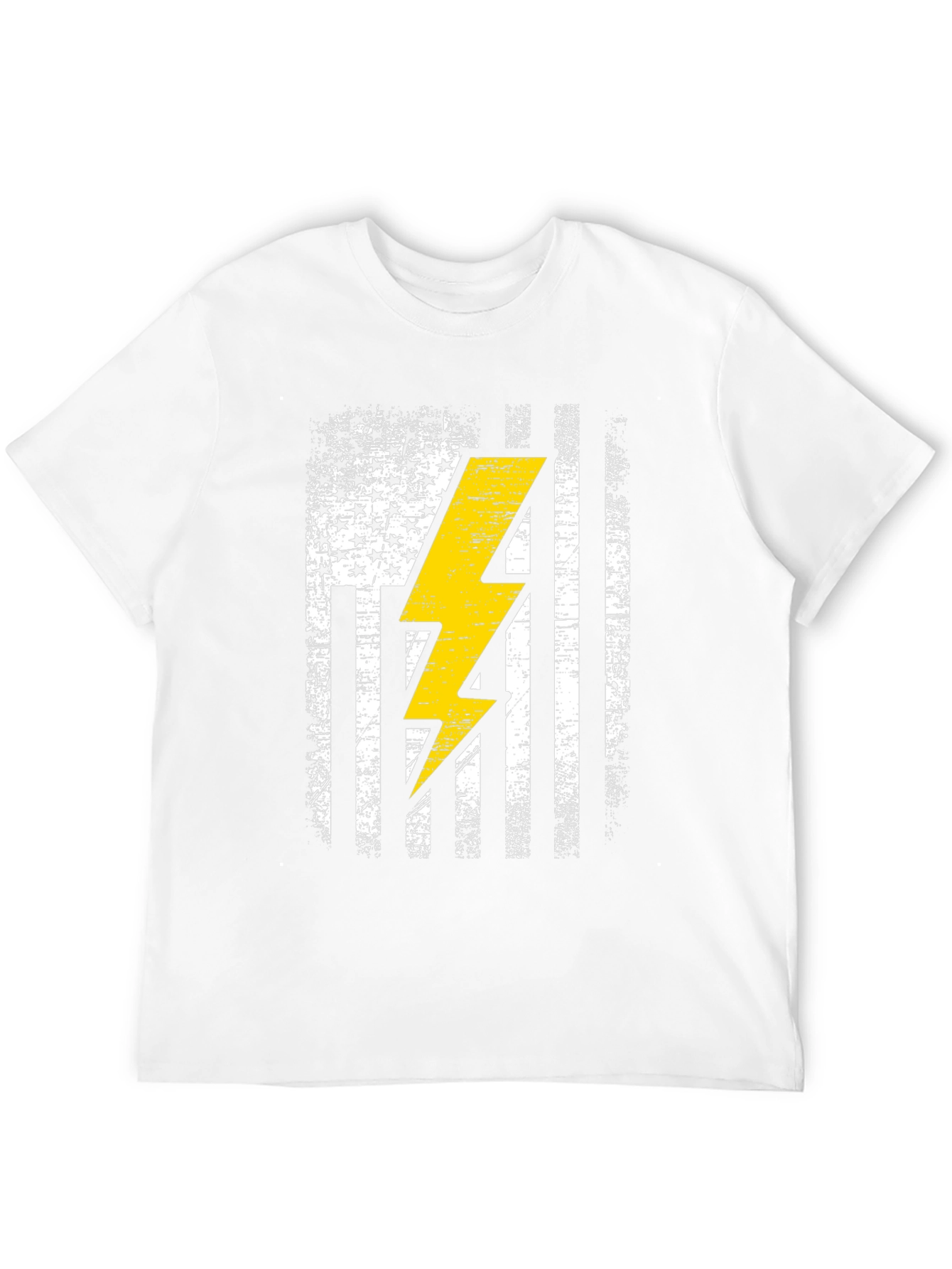 Distressed American Flag Electrician T-Shirt