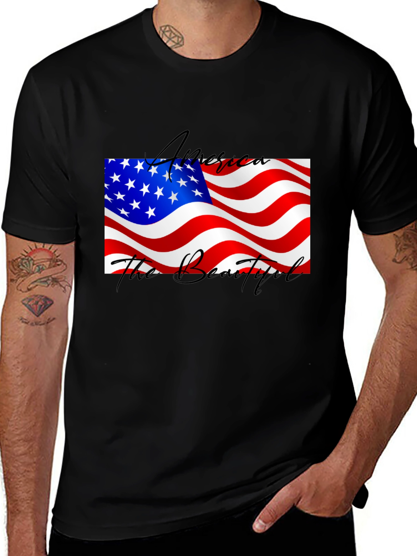 America The Beautiful Patriotic T-Shirt