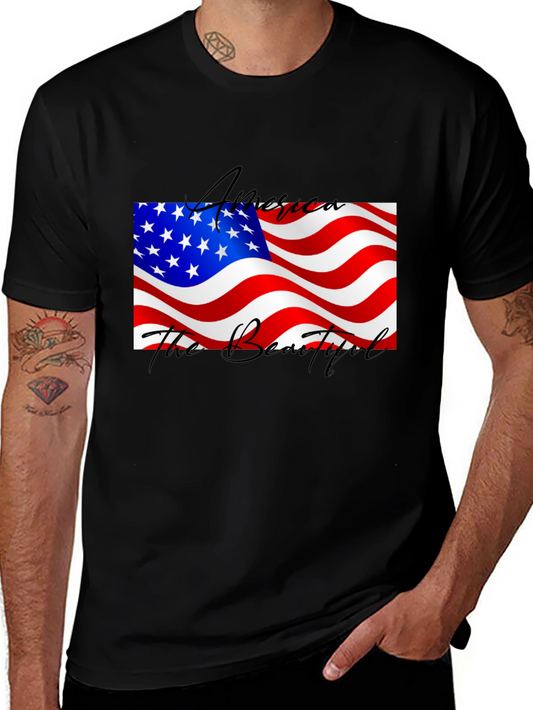 America The Beautiful Patriotic T-Shirt