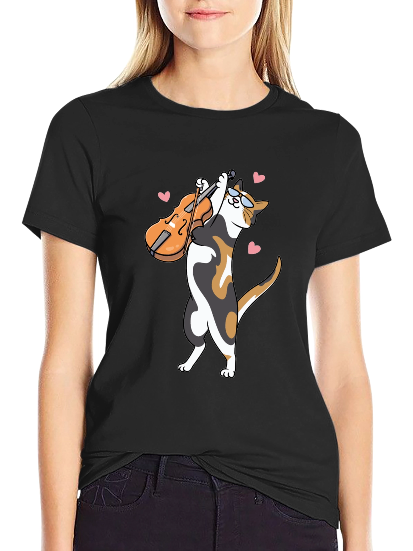 Cat Violinist T-Shirt