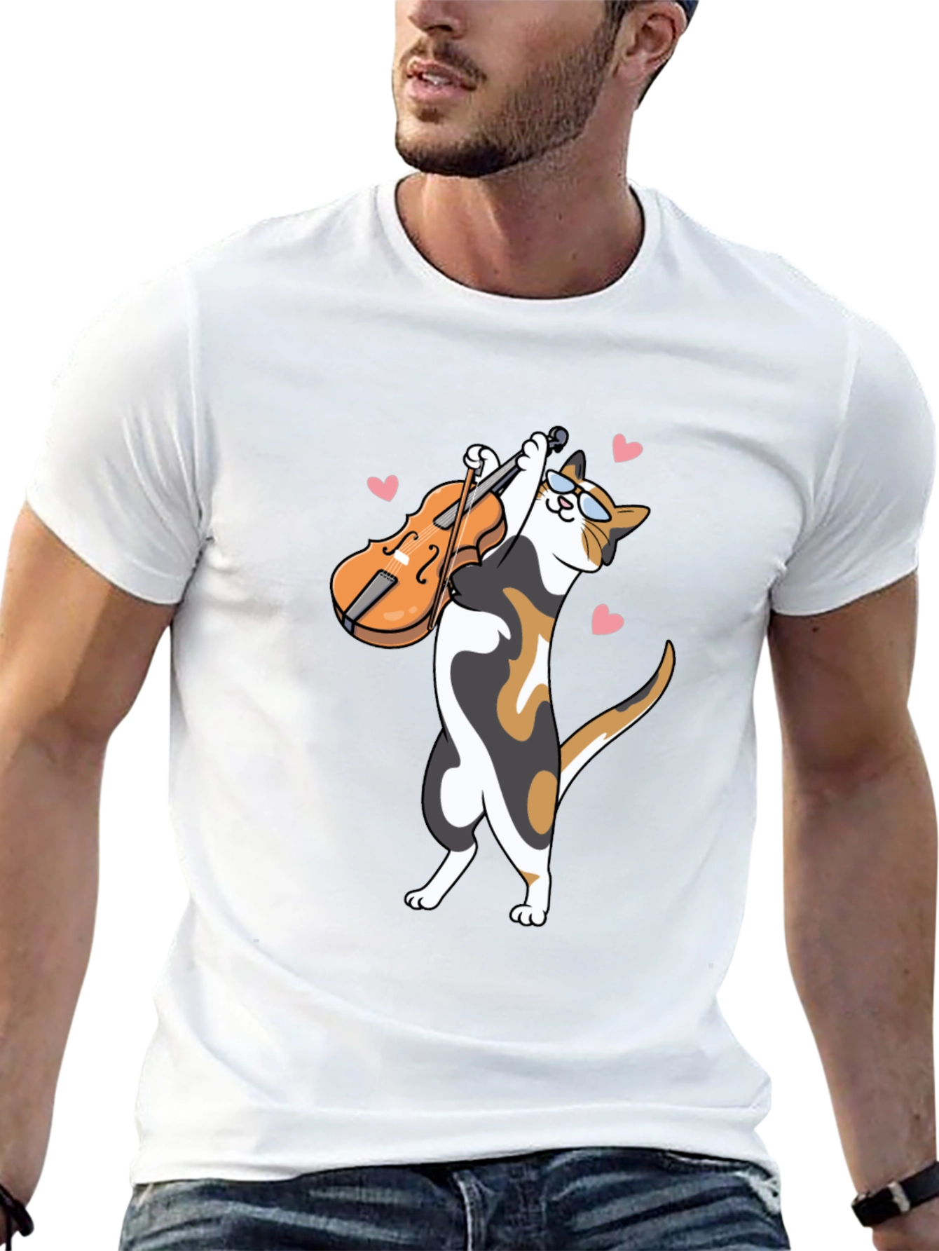 Cat Violinist T-Shirt