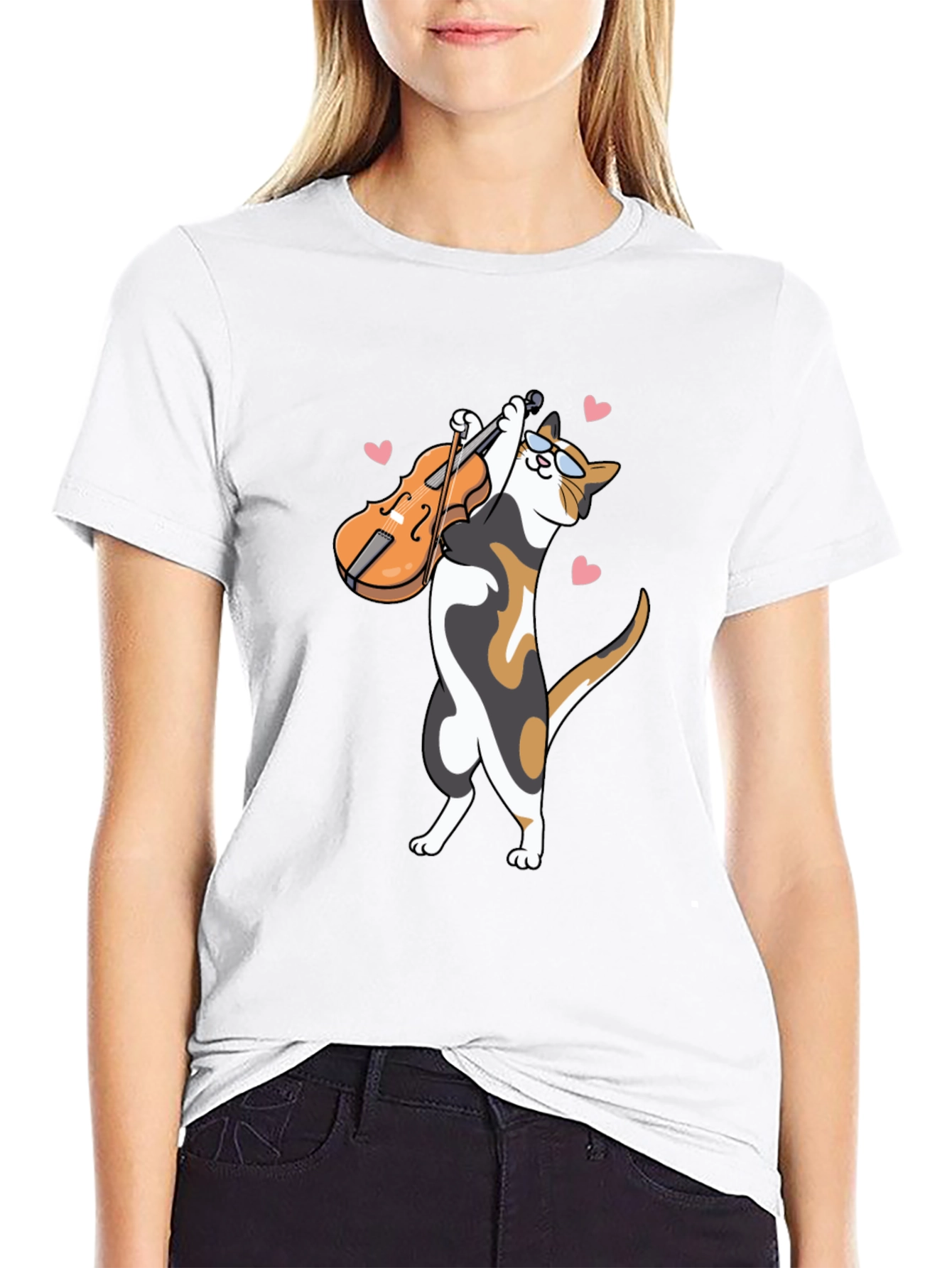 Cat Violinist T-Shirt