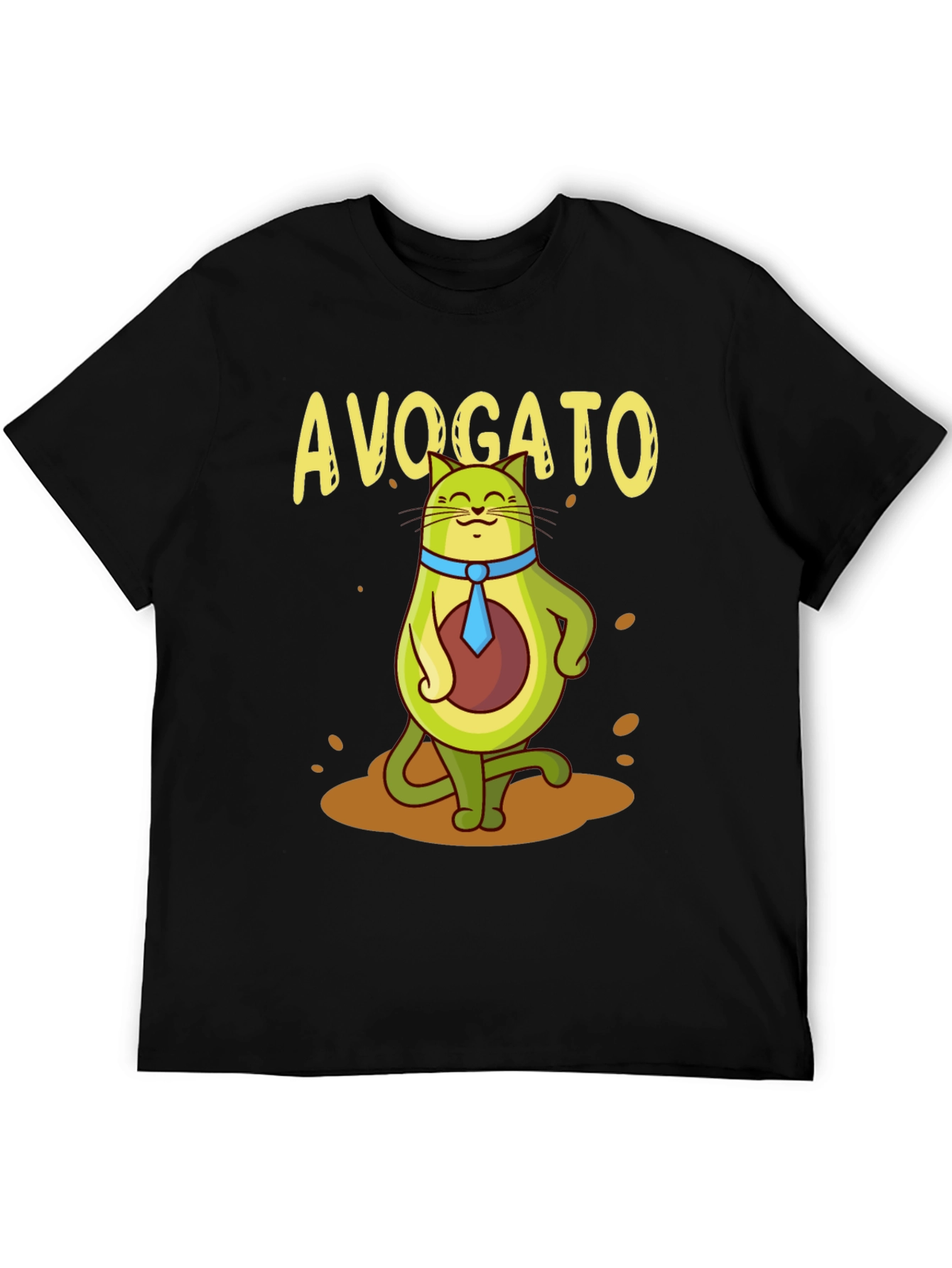 Avogato Funny T-Shirt | Avocado Cat Graphic Tee