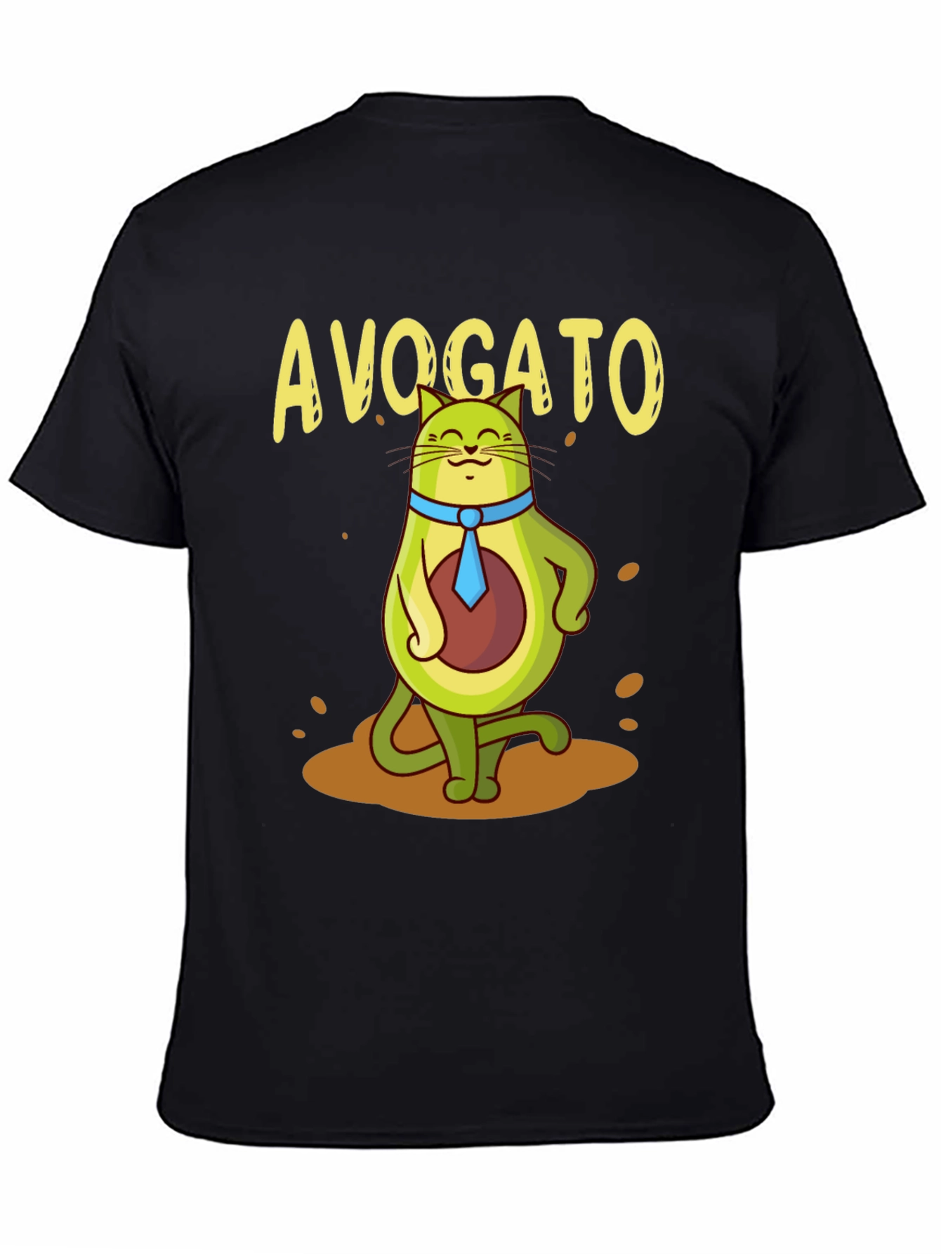 Avogato Funny T-Shirt | Avocado Cat Graphic Tee