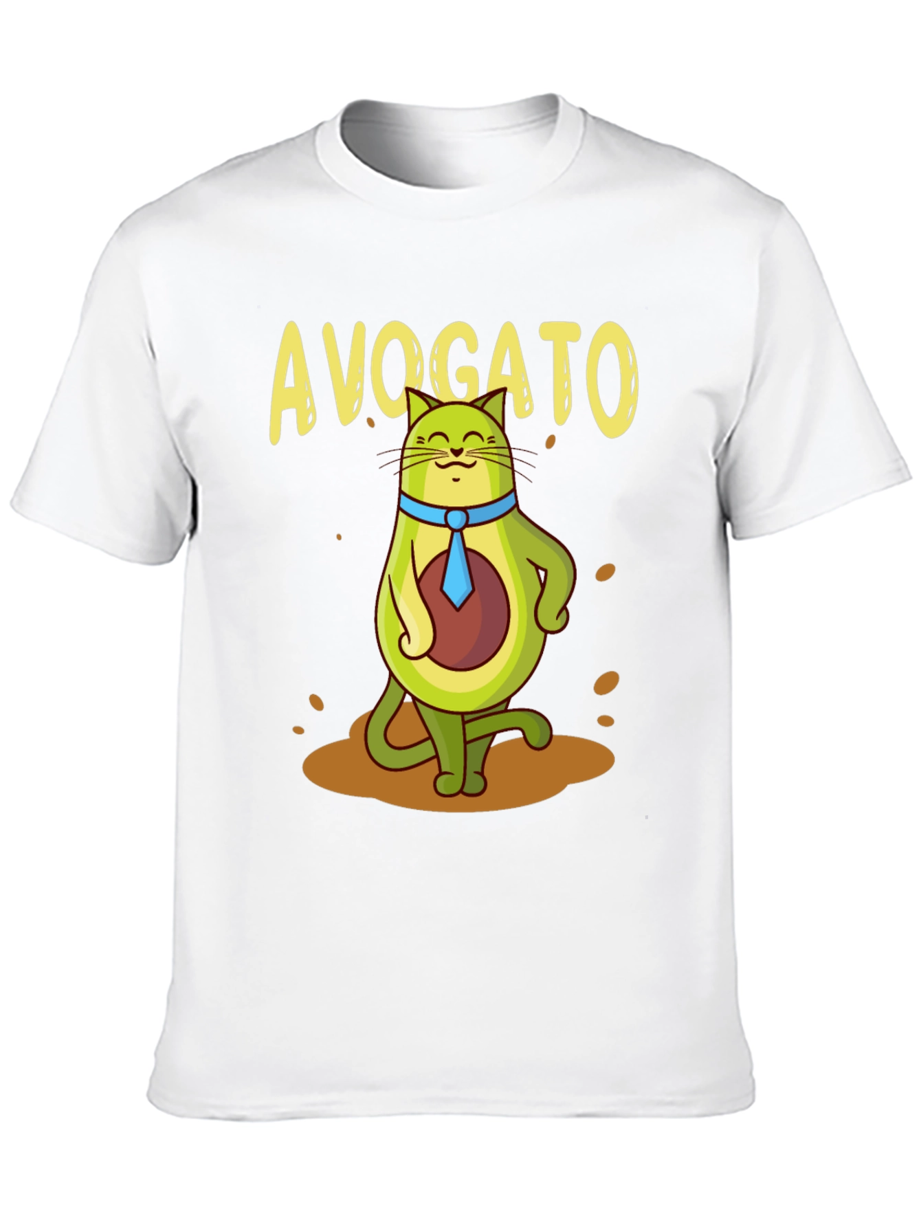 Avogato Funny T-Shirt | Avocado Cat Graphic Tee