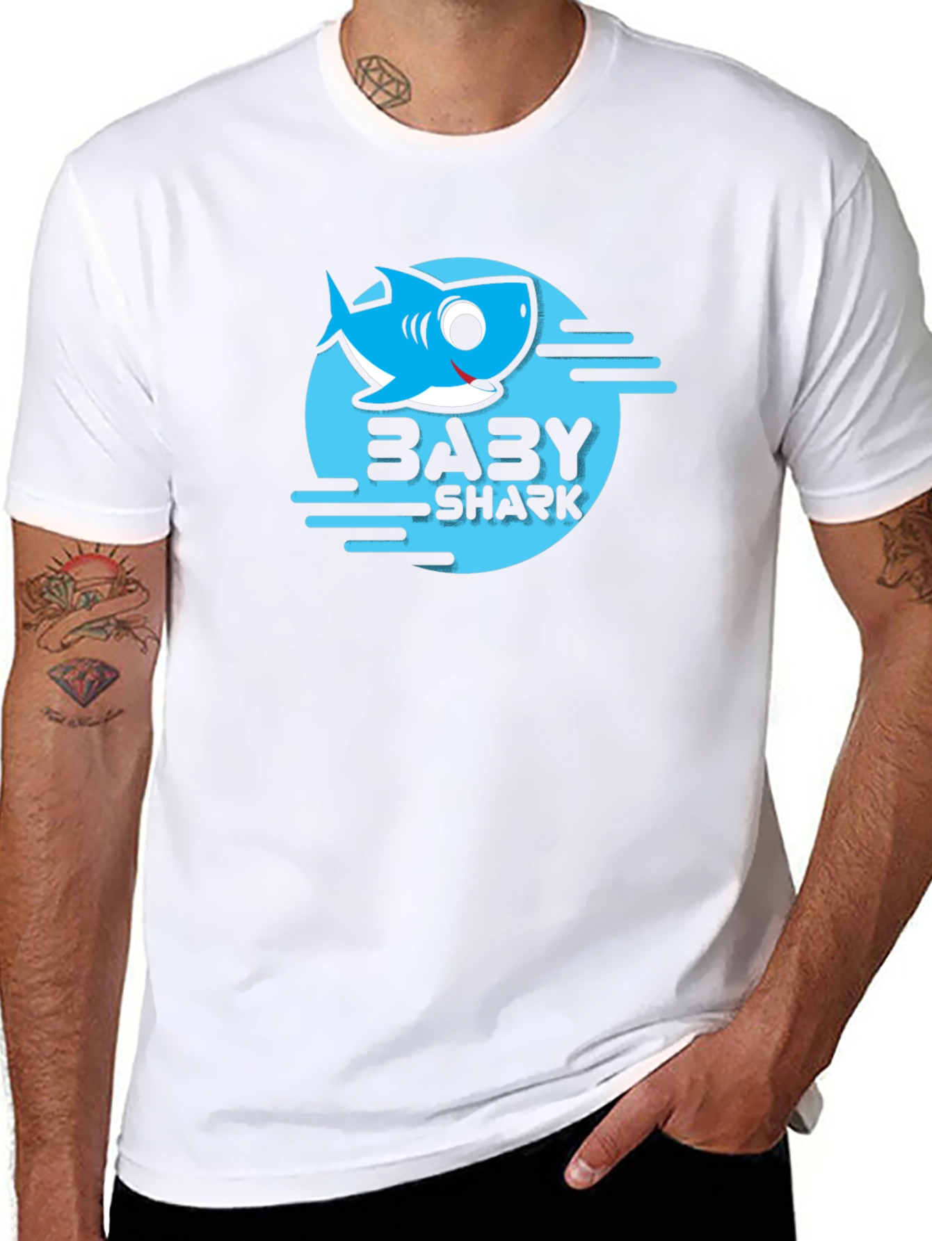 Baby Shark Graphic Black T-Shirt