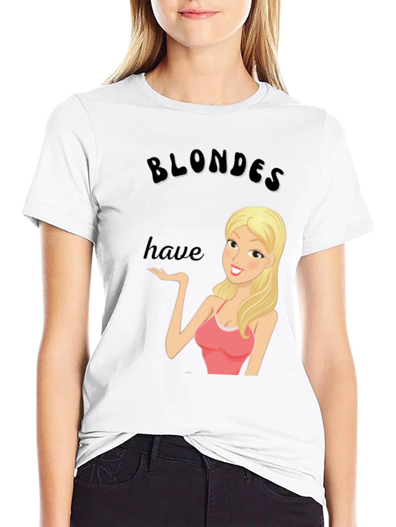 Blondes Have More Fun T-Shirt - Black